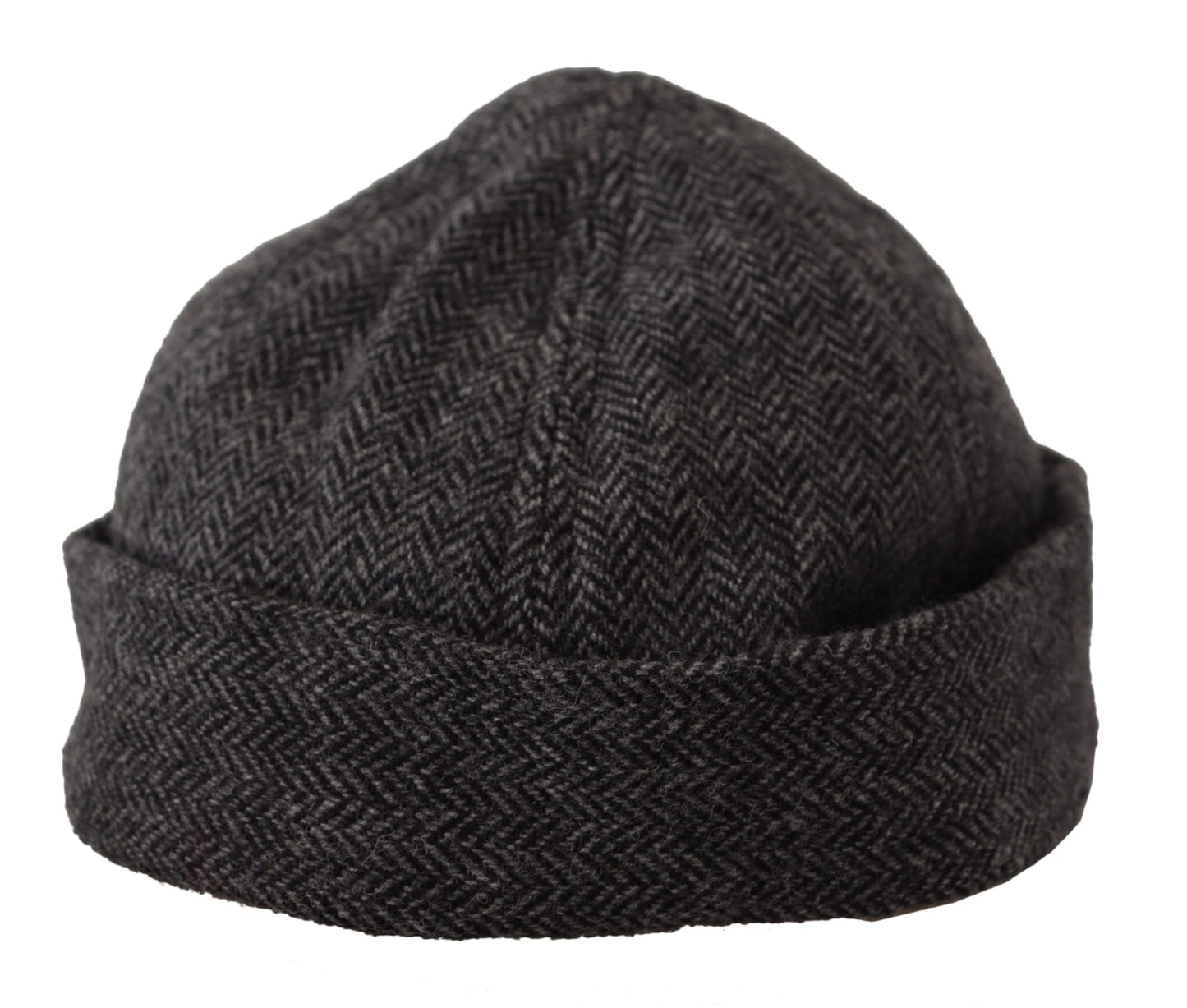 Dolce & Gabbana Chic Gray Virgin Wool Docker Hat