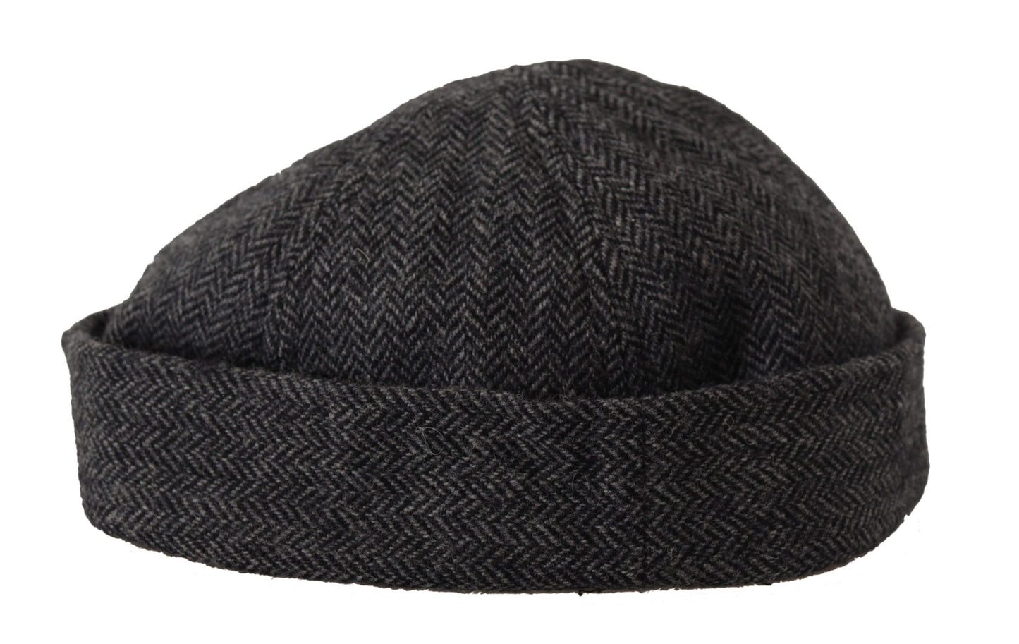 Dolce & Gabbana Chic Gray Virgin Wool Docker Hat