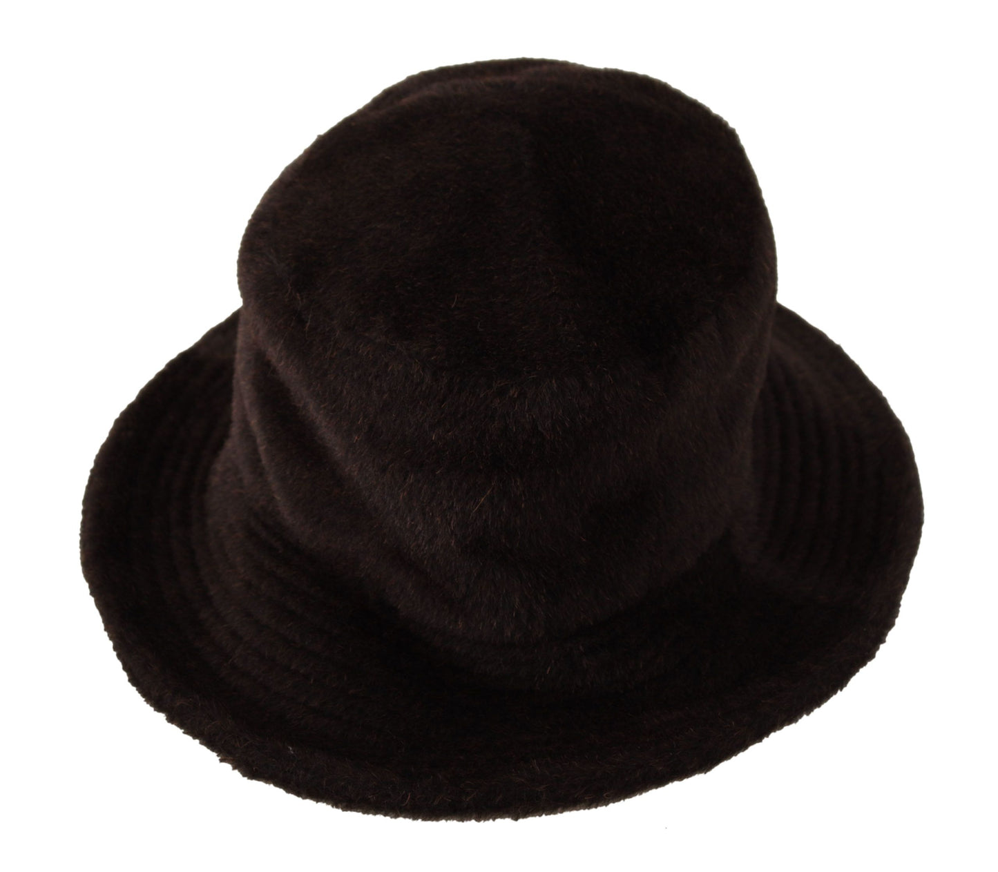 Dolce & Gabbana Elegant Alpaca Wool Brown Bucket Hat