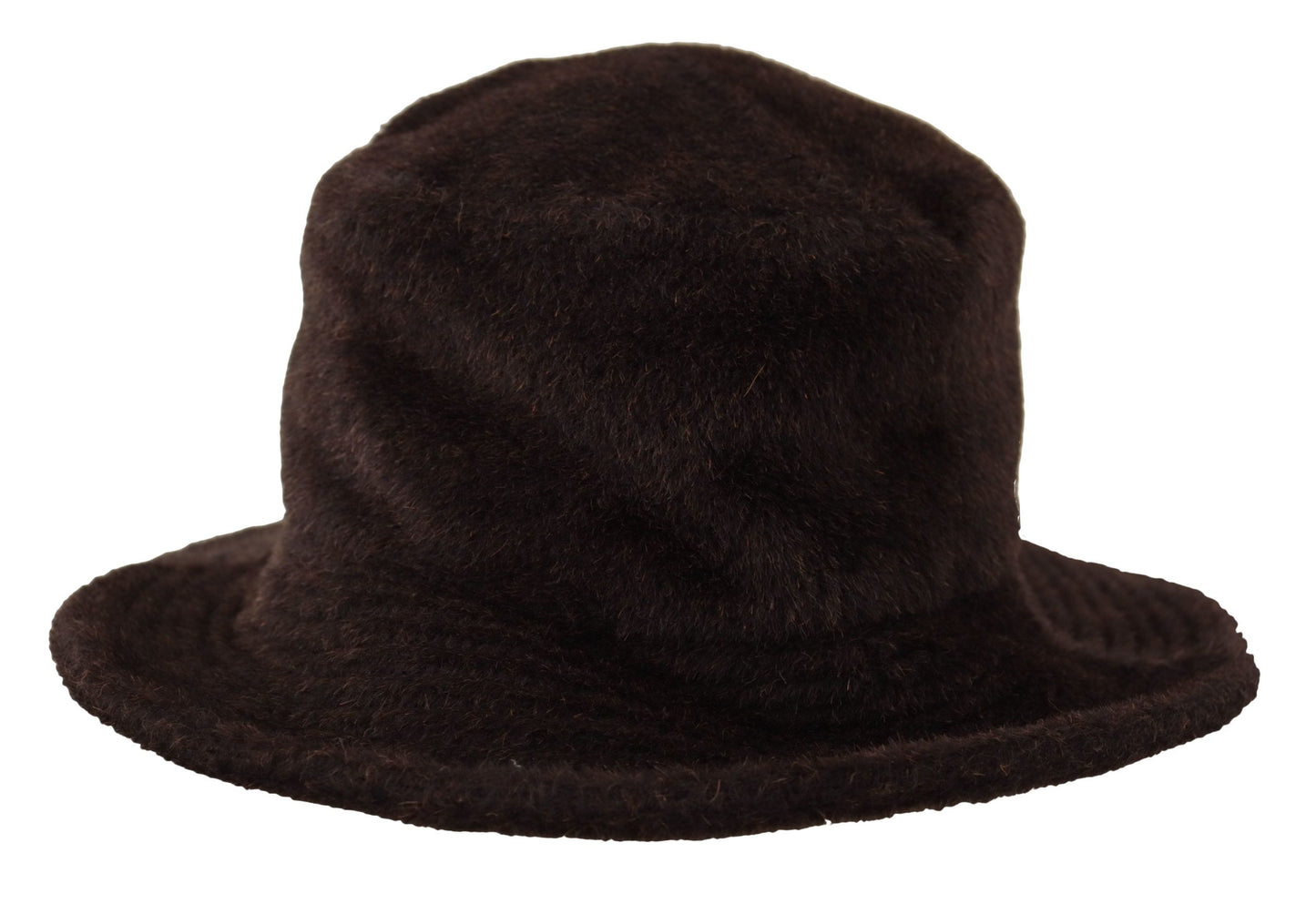 Dolce & Gabbana Elegant Alpaca Wool Brown Bucket Hat