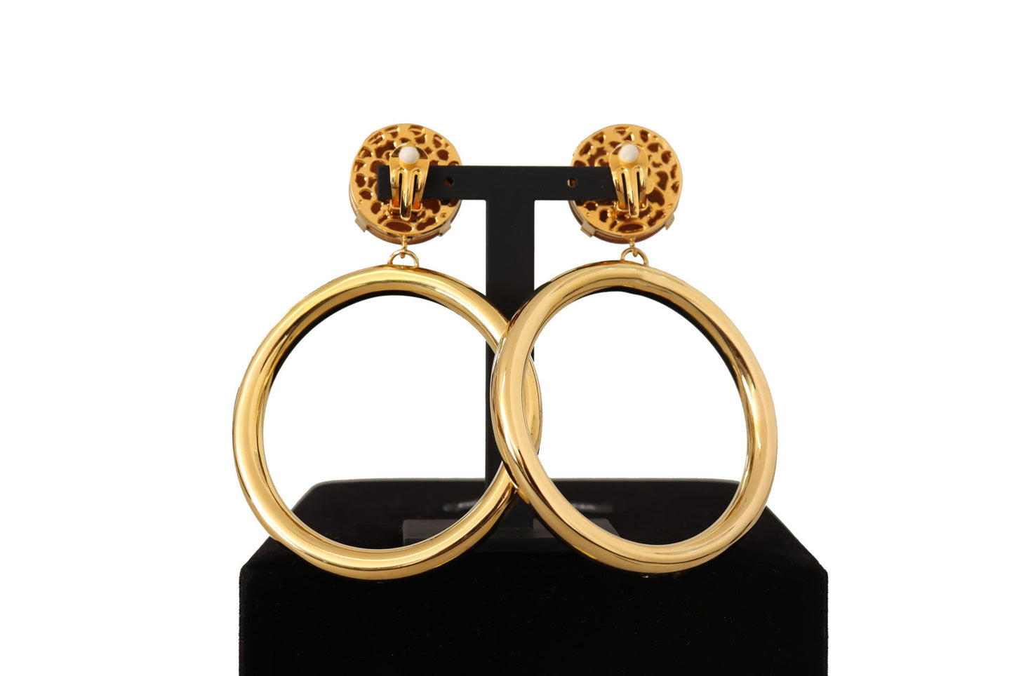 Dolce & Gabbana Elegance Dangling Hoop Clip-on Earrings