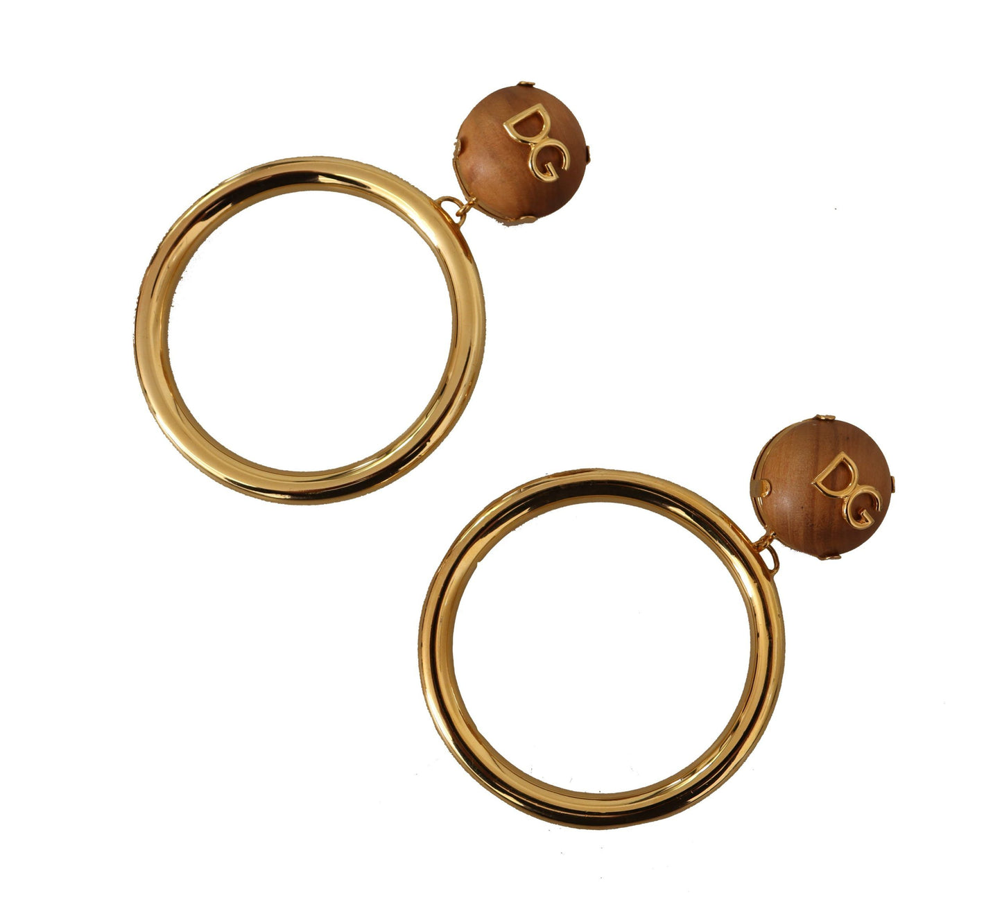 Dolce & Gabbana Elegance Dangling Hoop Clip-on Earrings