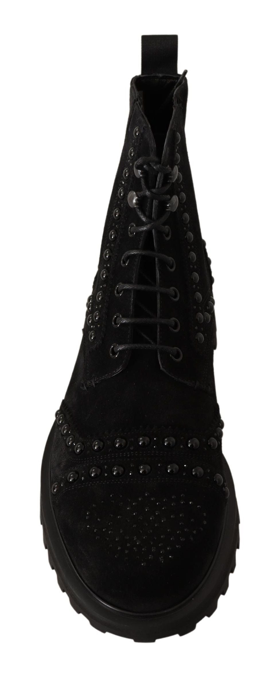 Dolce & Gabbana Studded Suede Ankle Boots