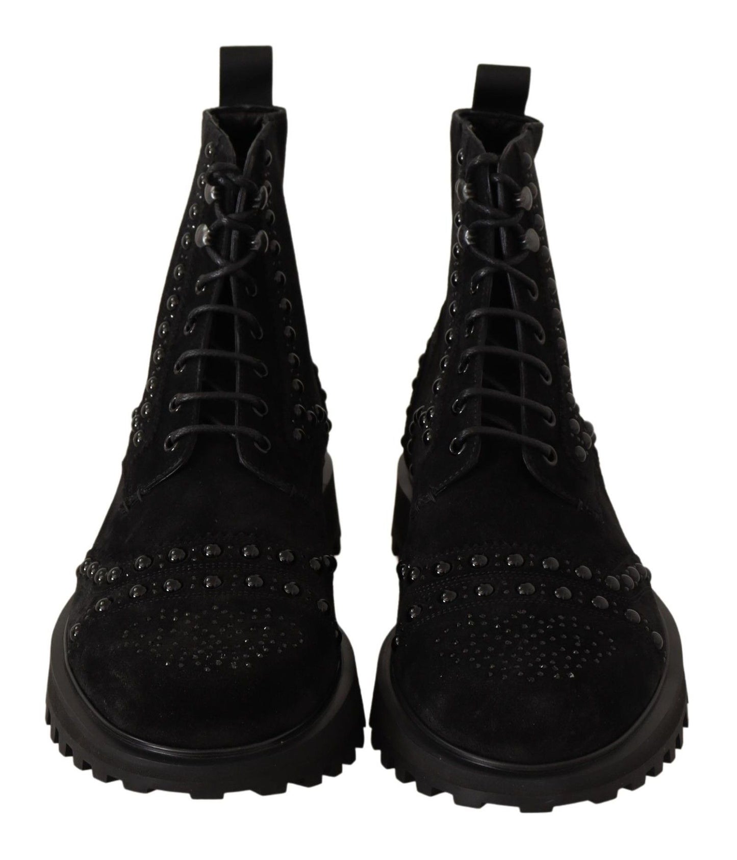 Dolce & Gabbana Studded Suede Ankle Boots