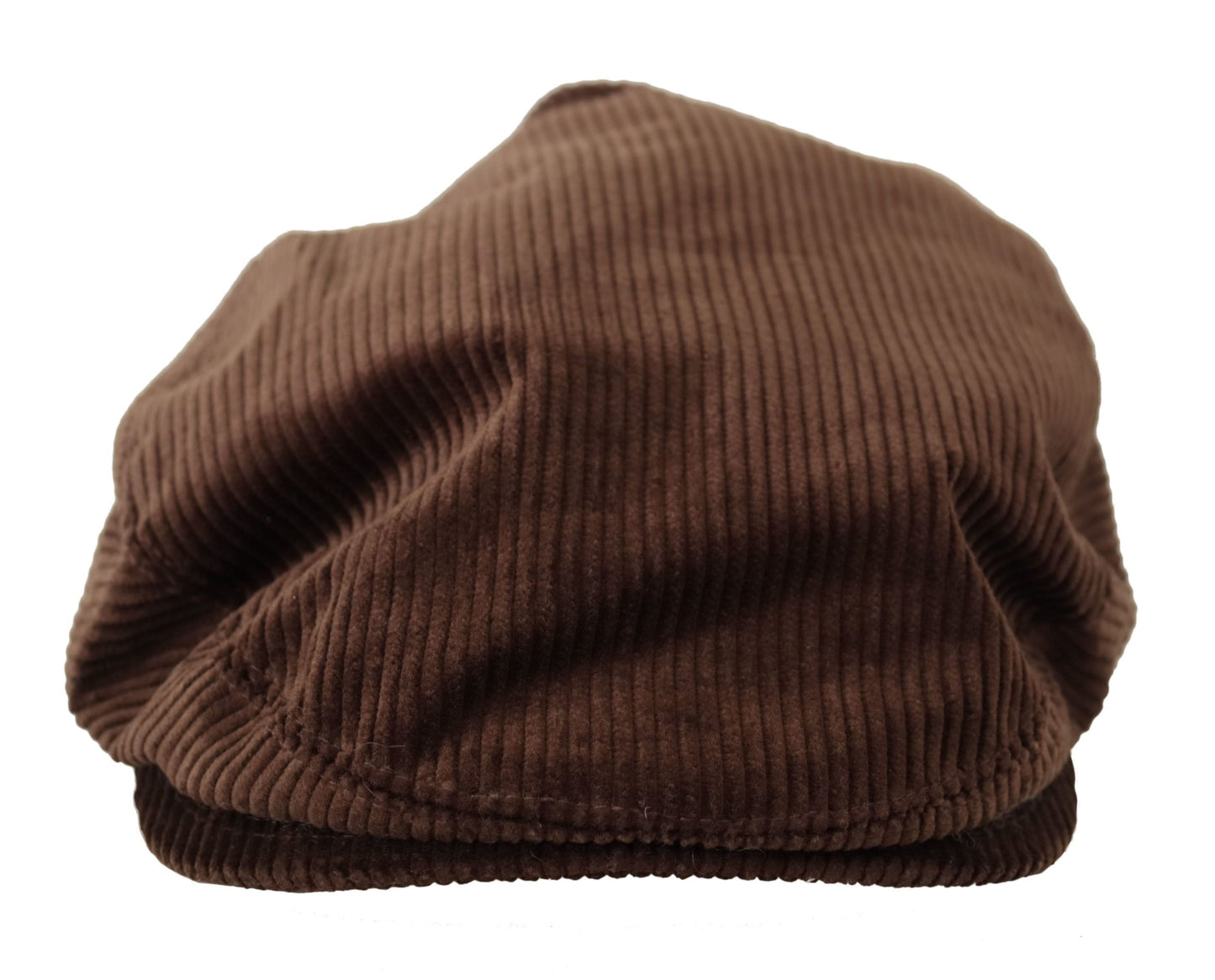 Dolce & Gabbana Brown Corduroy Cotton Newsboy Men Hat