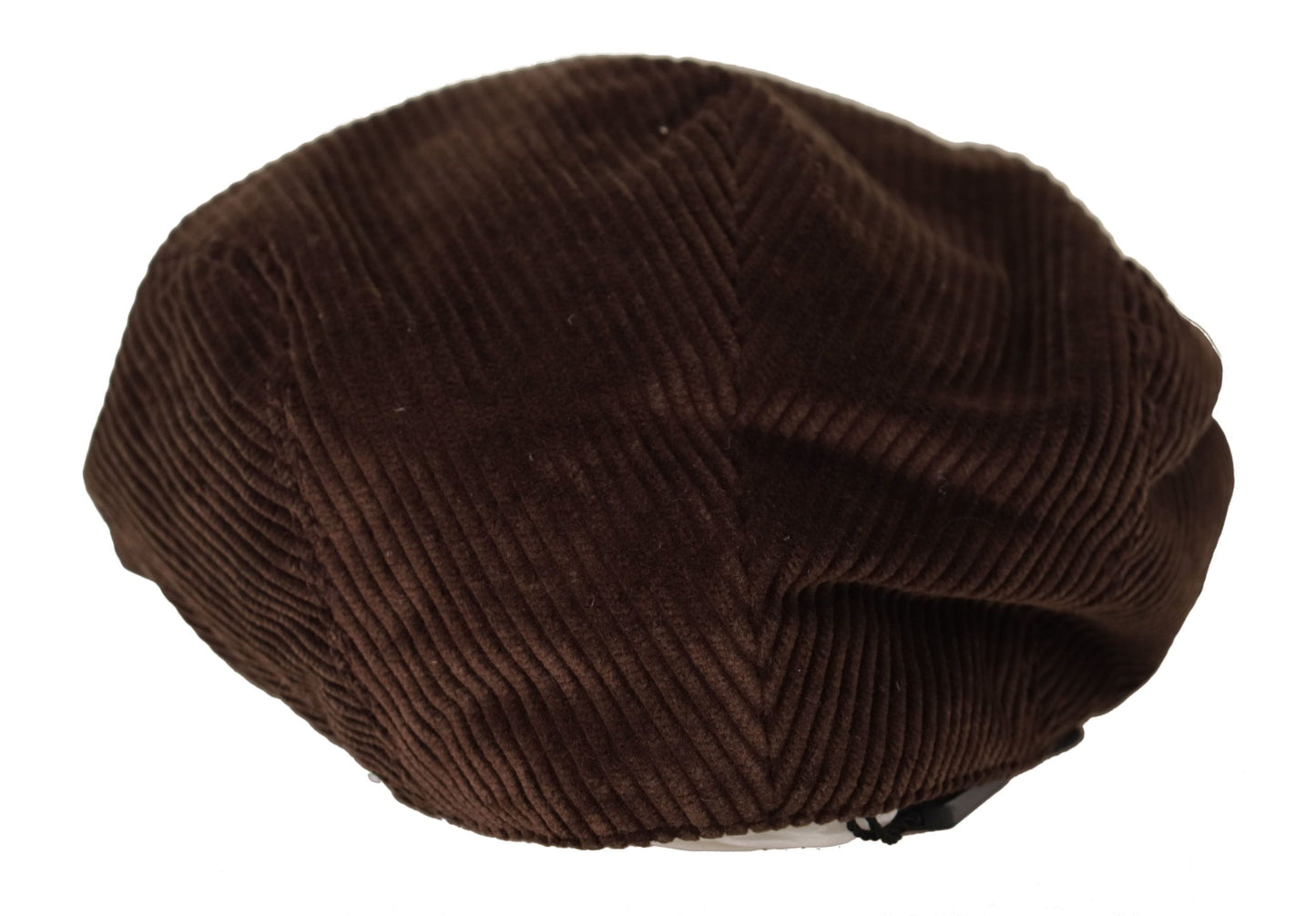 Dolce & Gabbana Brown Corduroy Cotton Newsboy Men Hat