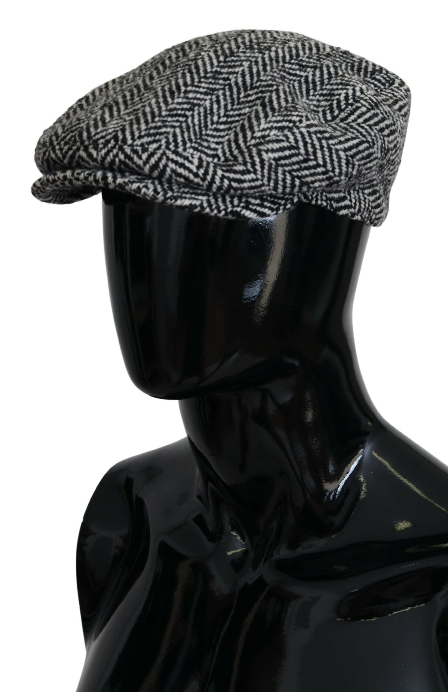 Dolce & Gabbana Elegant Herringbone Newsboy Hat