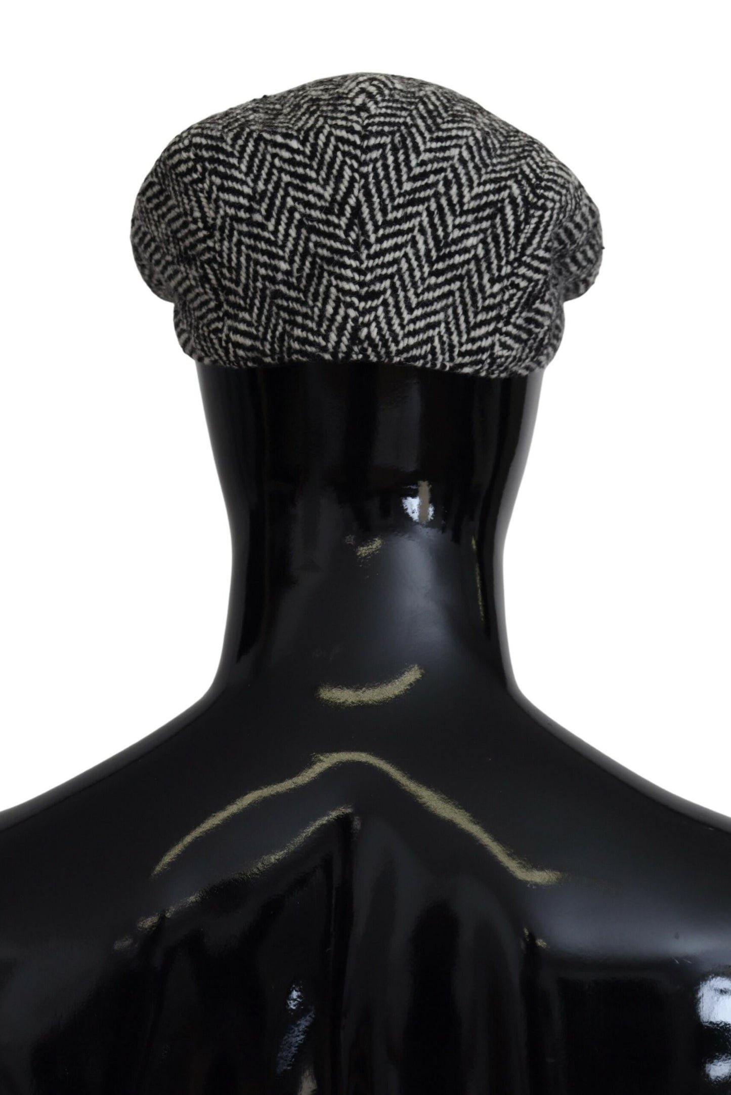 Dolce & Gabbana Elegant Herringbone Newsboy Hat