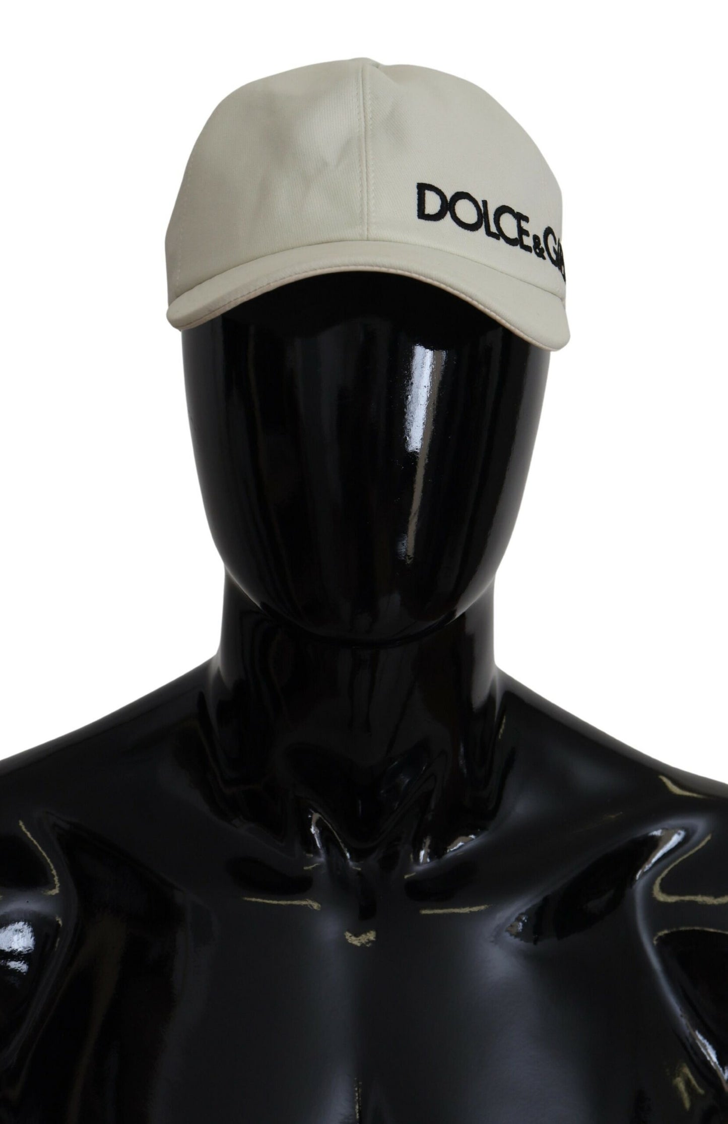 Dolce & Gabbana Elegant White Cotton Blend Baseball Hat