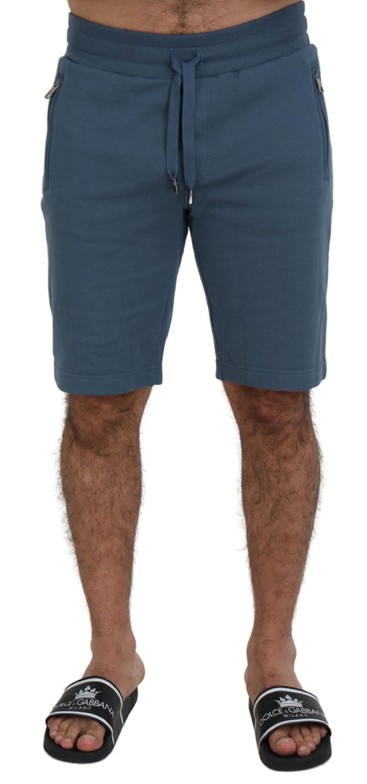 Dolce & Gabbana Elegant Blue Bermuda Shorts - Regular Fit