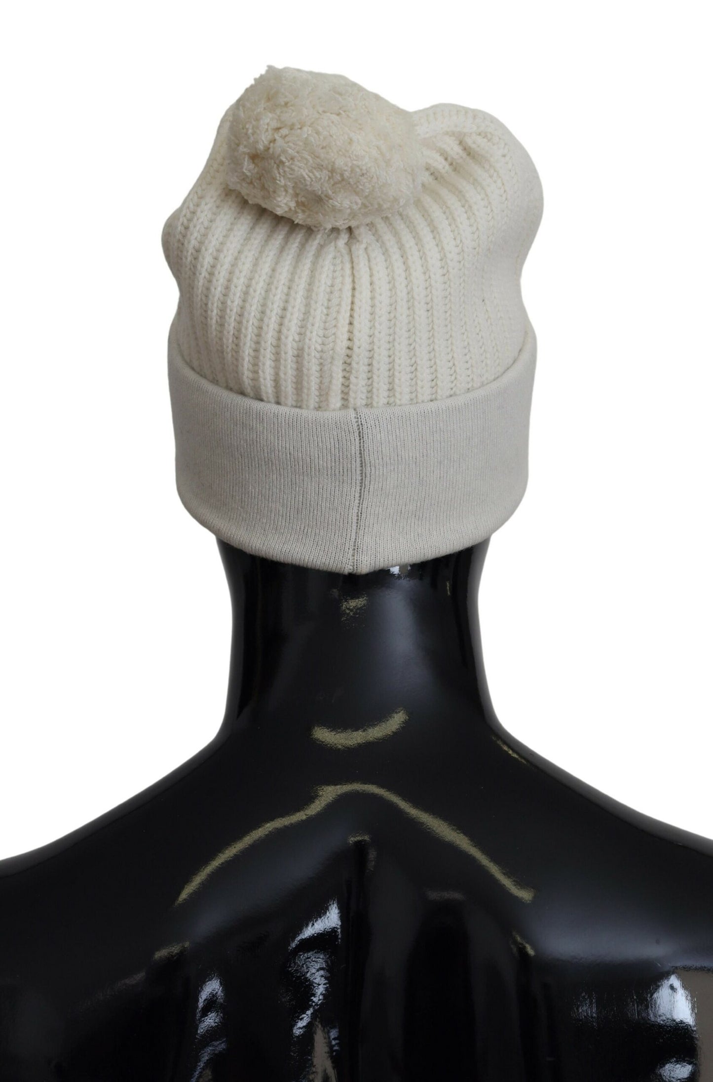 Dolce & Gabbana Elegant White Cashmere Beanie Hat