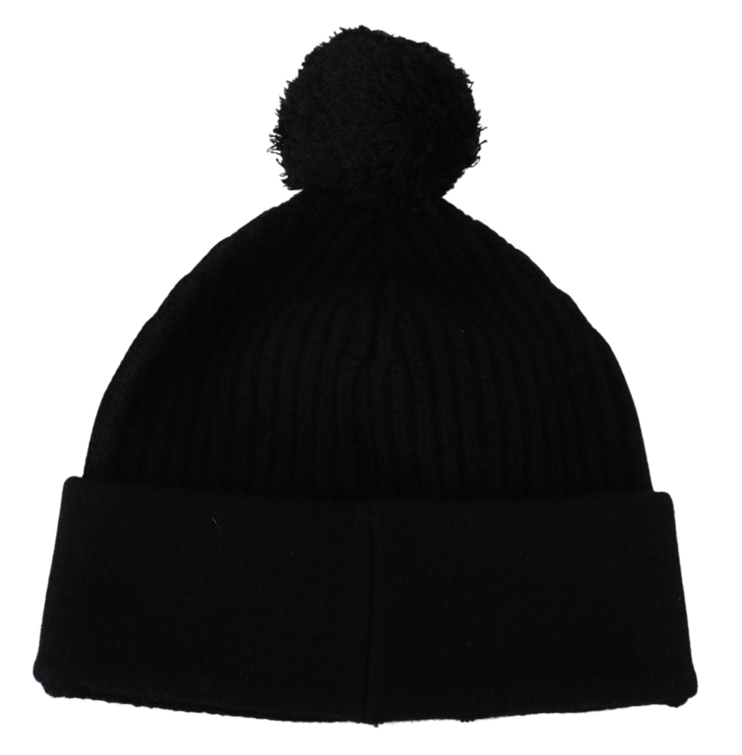 Dolce & Gabbana Elegant Cashmere Beanie with Logo Detail