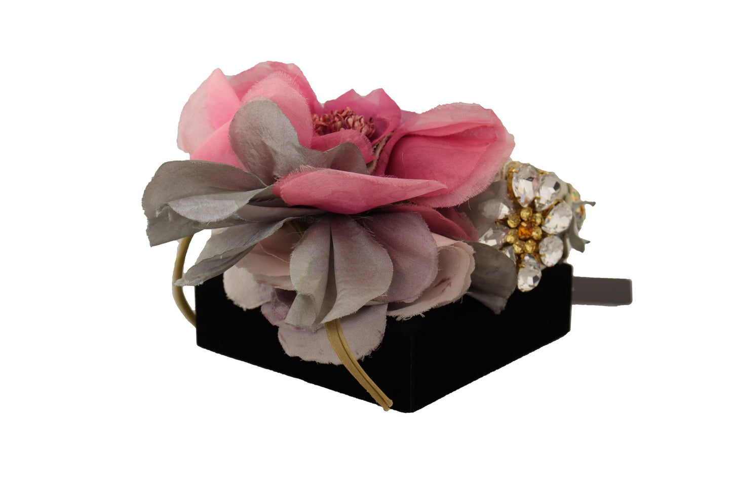 Dolce & Gabbana Multicolor Floral Silk Tiara Headband