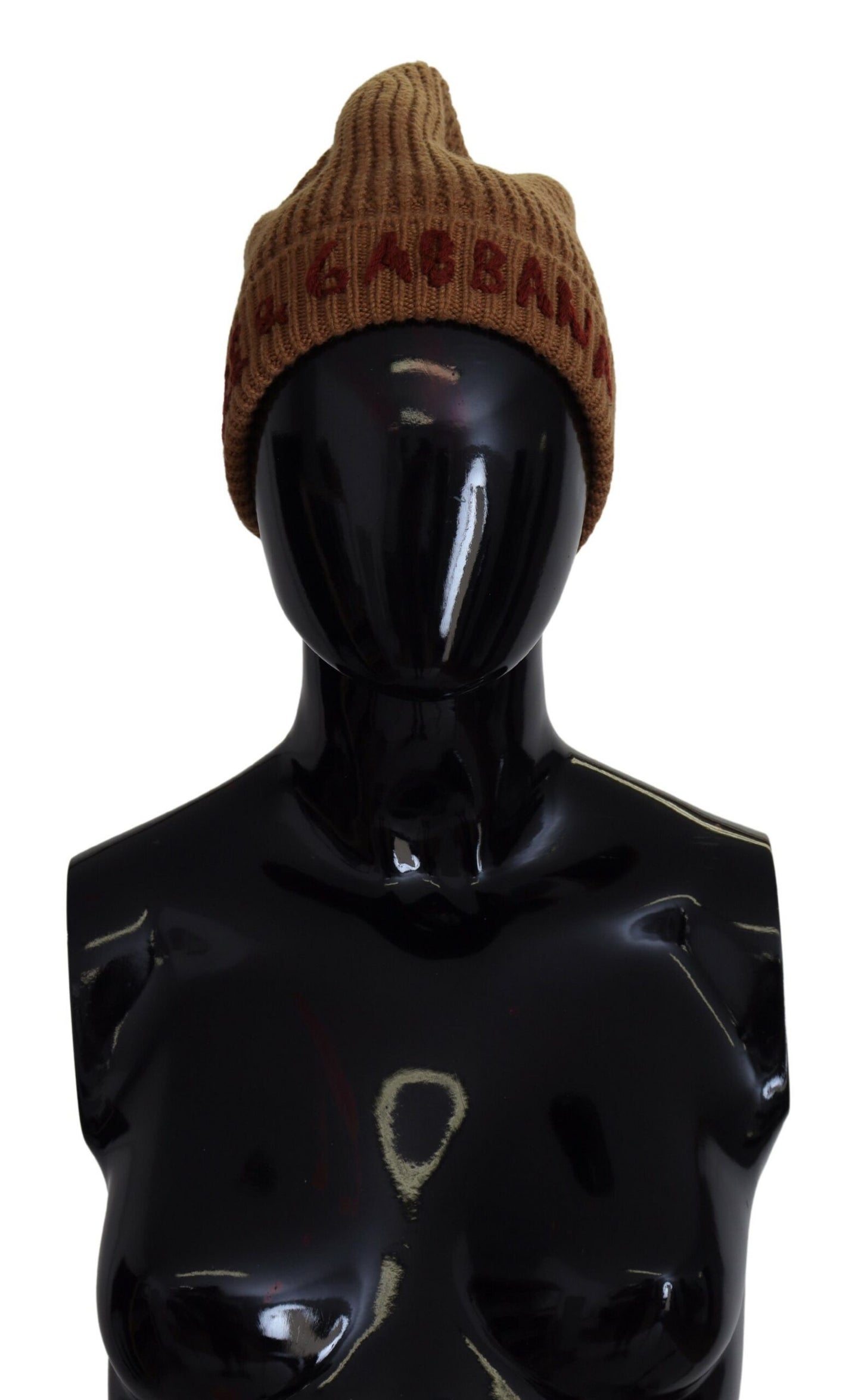 Dolce & Gabbana Elegant Cashmere Knit Beanie - Classic Brown