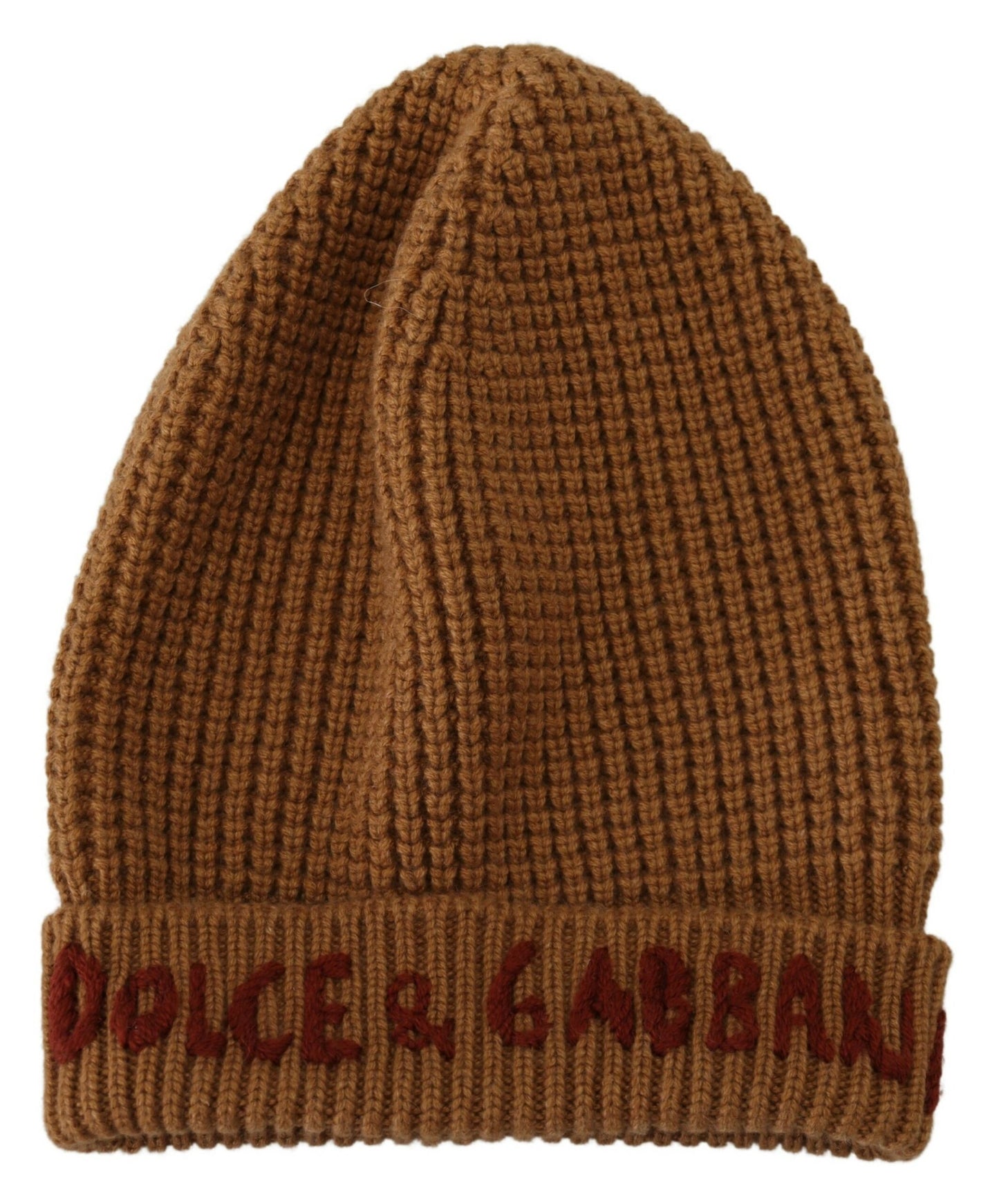 Dolce & Gabbana Elegant Cashmere Knit Beanie - Classic Brown