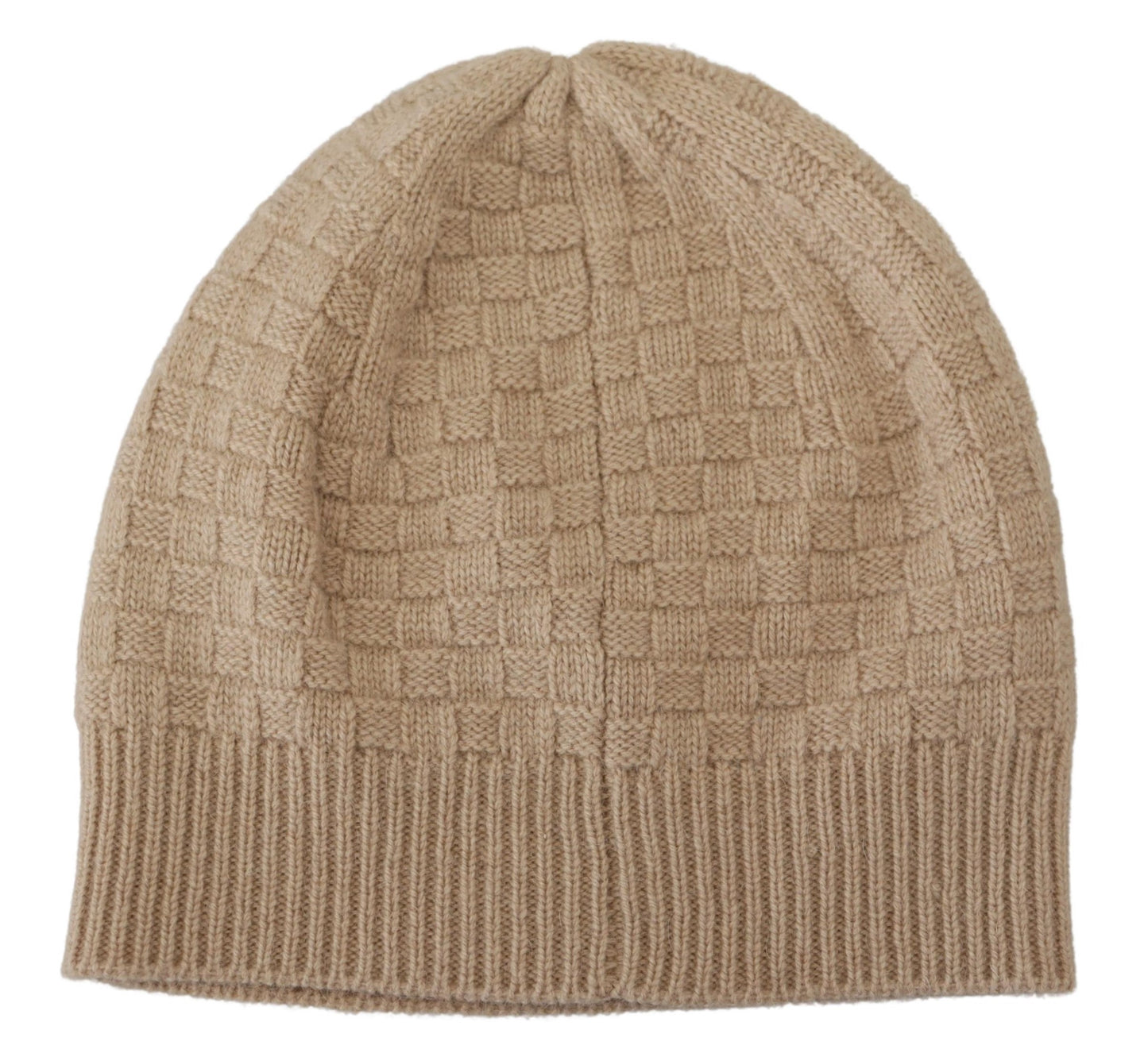 Dolce & Gabbana Chic Beige Camel Knit Beanie