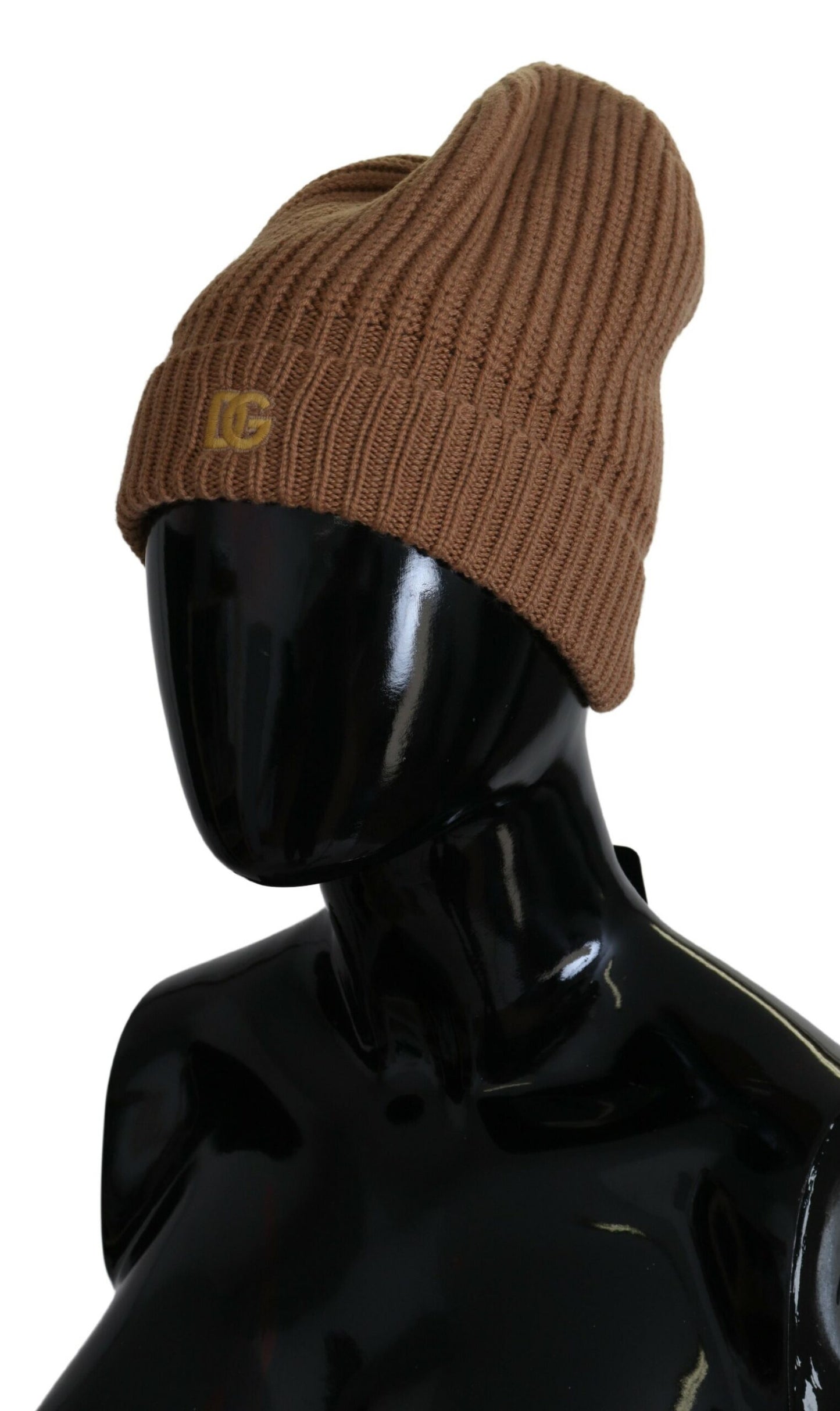 Dolce & Gabbana Elegant Brown Cashmere Beanie Hat