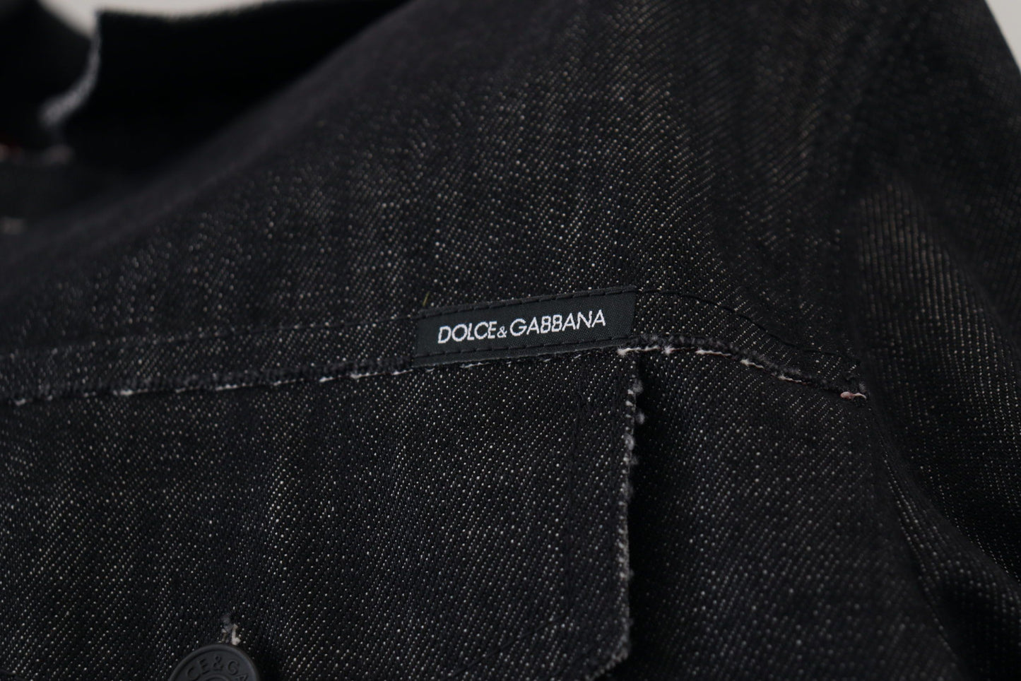 Dolce & Gabbana Elegant Black Denim Jacket