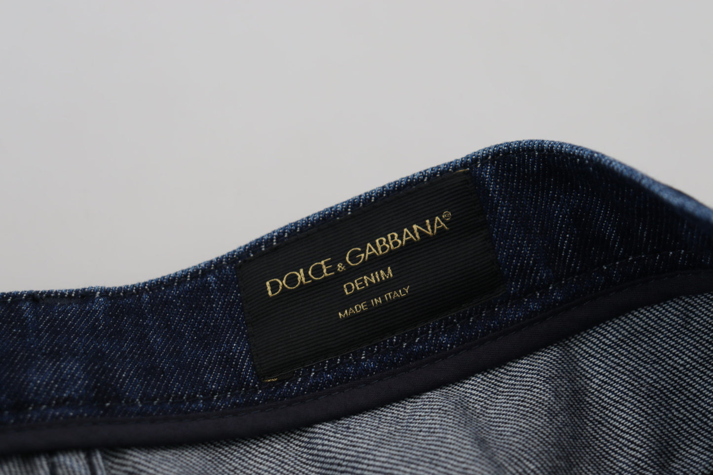 Dolce & Gabbana Elegant Cropped Blue Cotton Pants