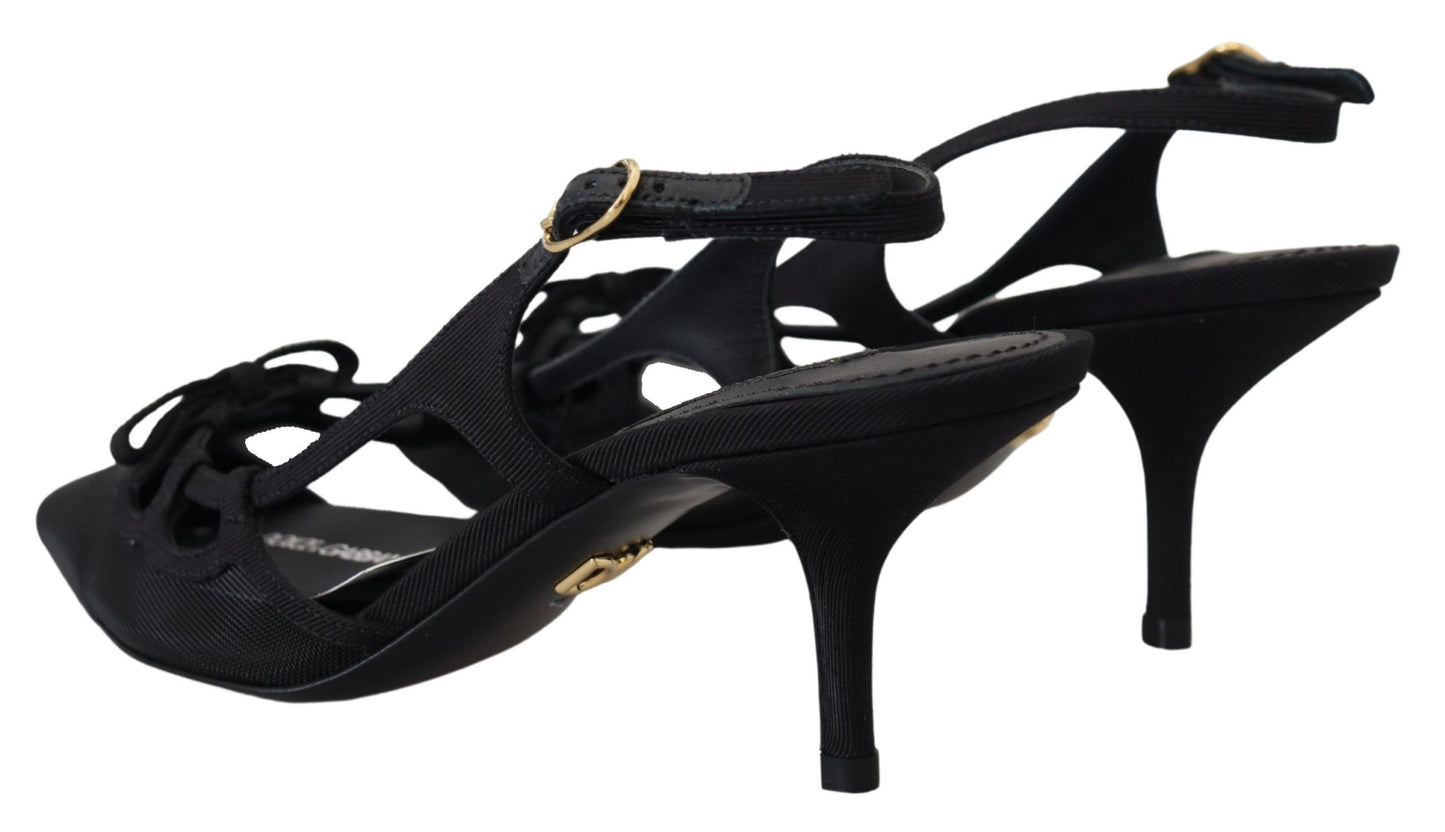 Dolce & Gabbana Elegant Slingback Heels in Timeless Black