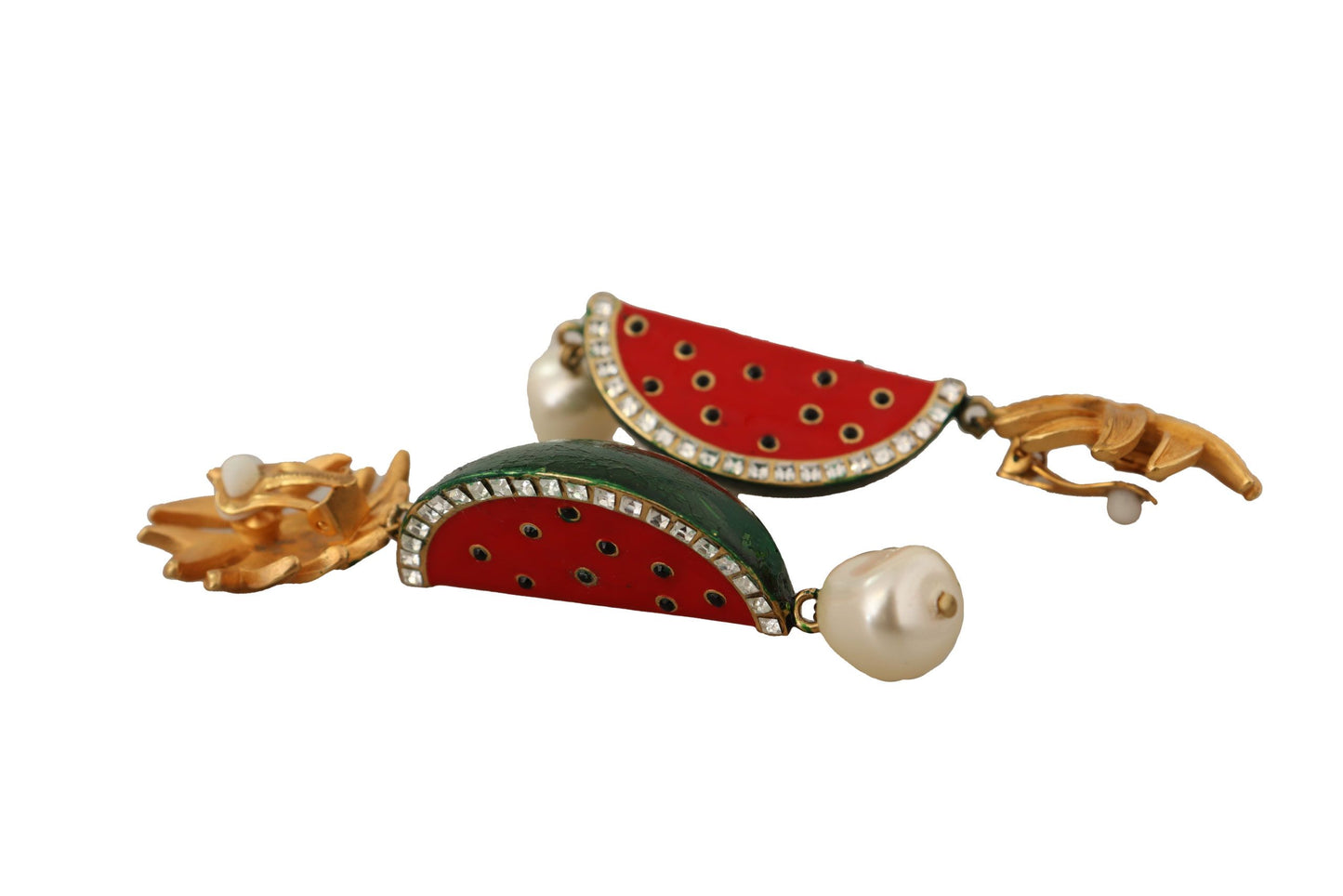 Dolce & Gabbana Elegant Multicolor Dangling Clip On Earrings