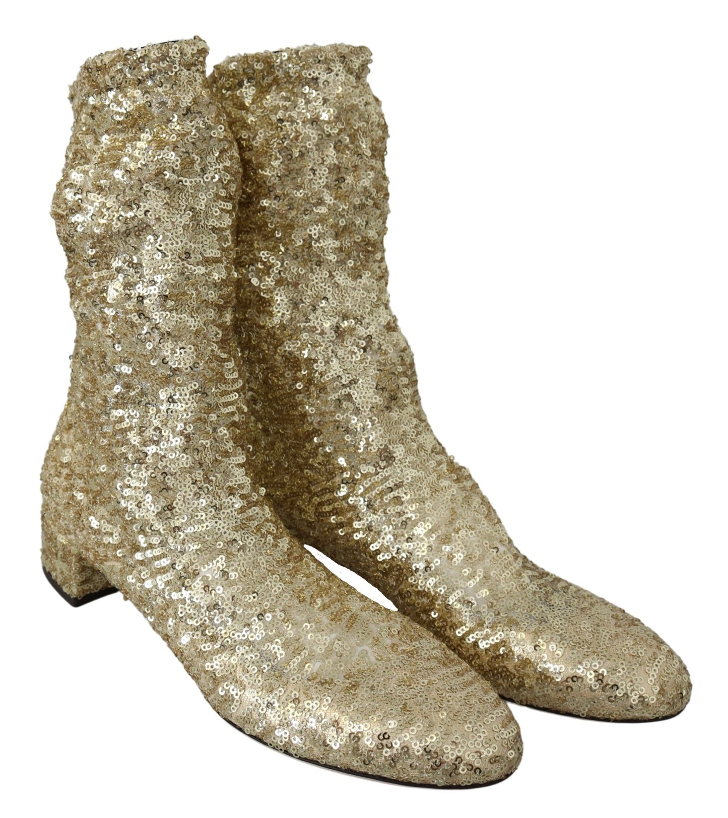 Dolce & Gabbana Golden Elegance Ankle Boots