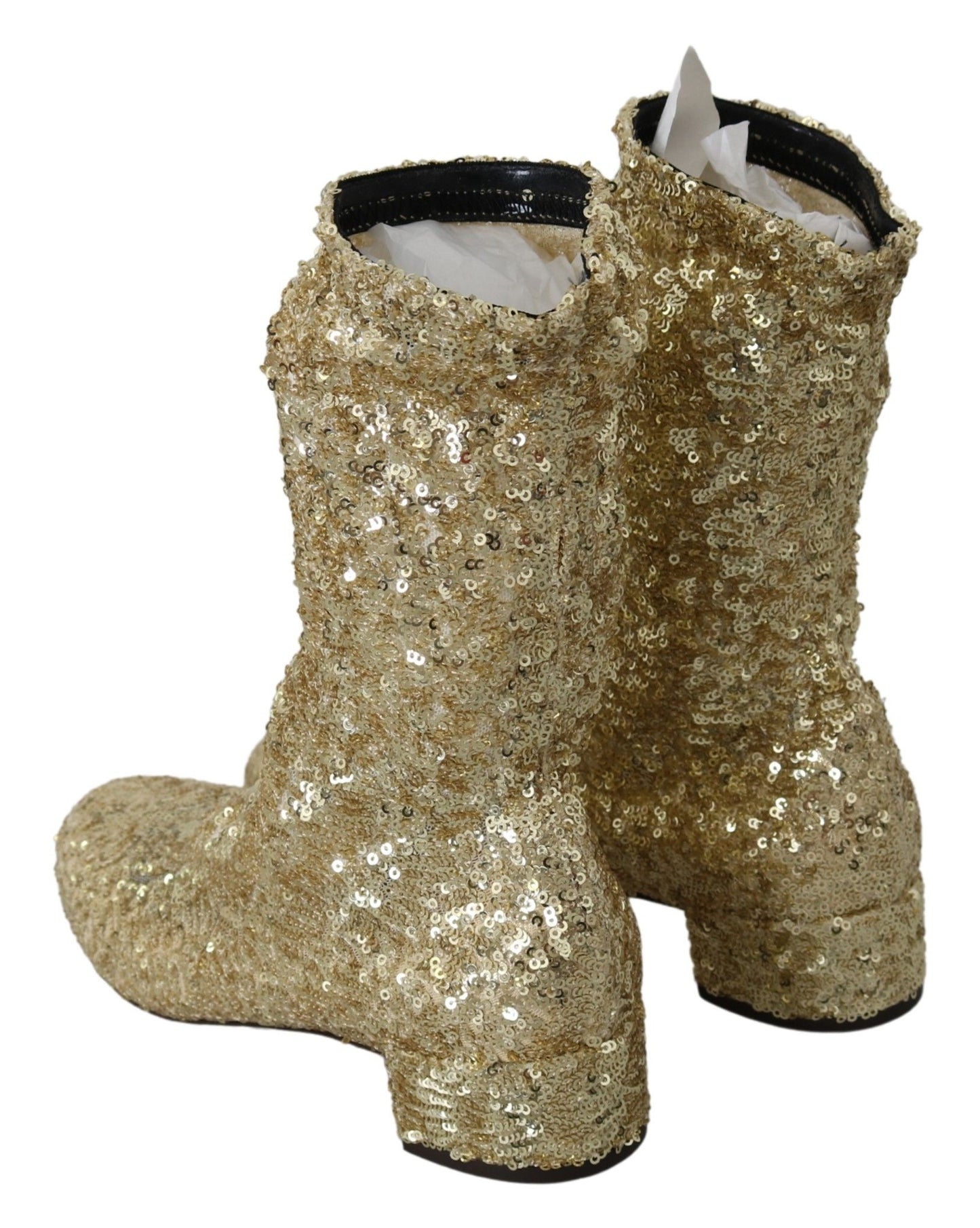 Dolce & Gabbana Golden Elegance Ankle Boots