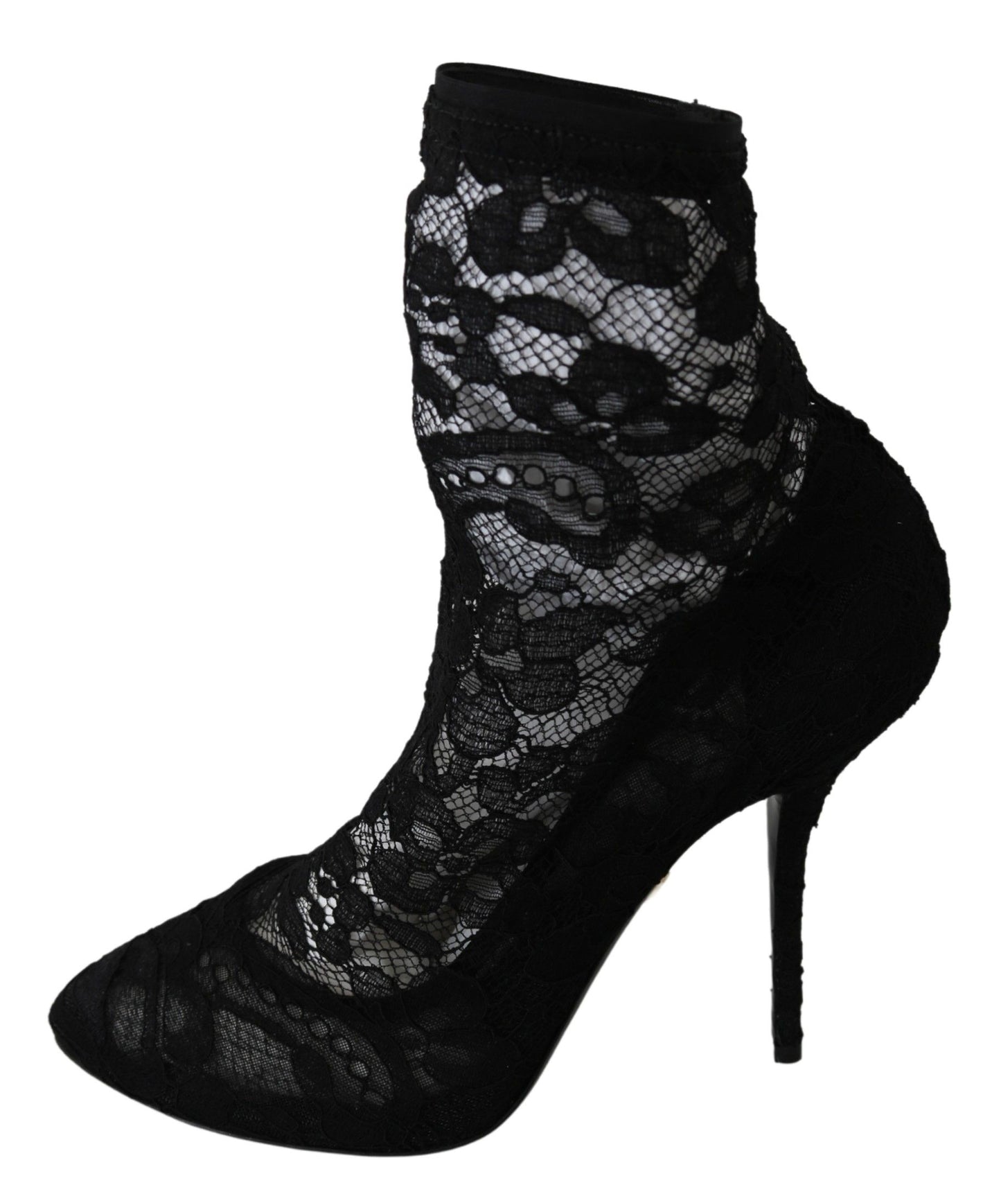 Dolce & Gabbana Elegant Black Lace High Heel Pumps