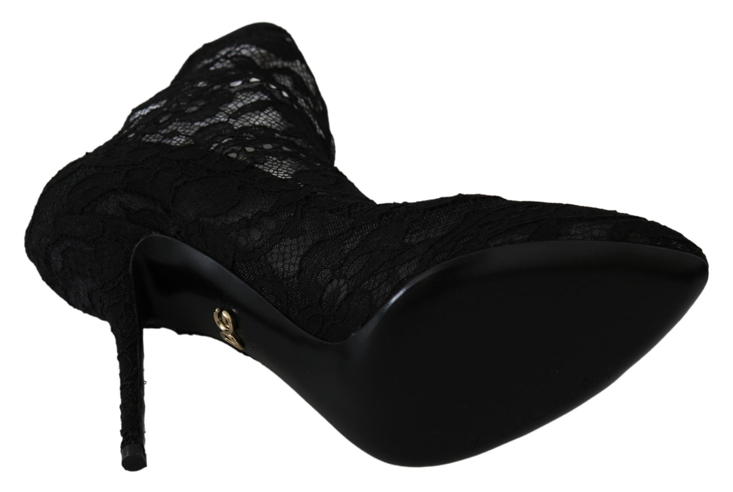 Dolce & Gabbana Elegant Black Lace High Heel Pumps