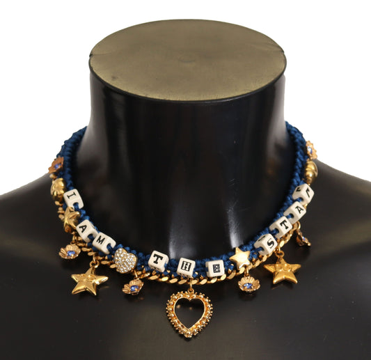 Dolce & Gabbana Elegant Charm Beaded Star Necklace