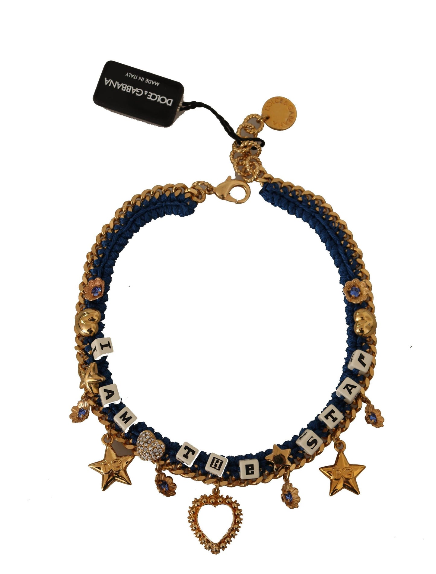 Dolce & Gabbana Elegant Charm Beaded Star Necklace