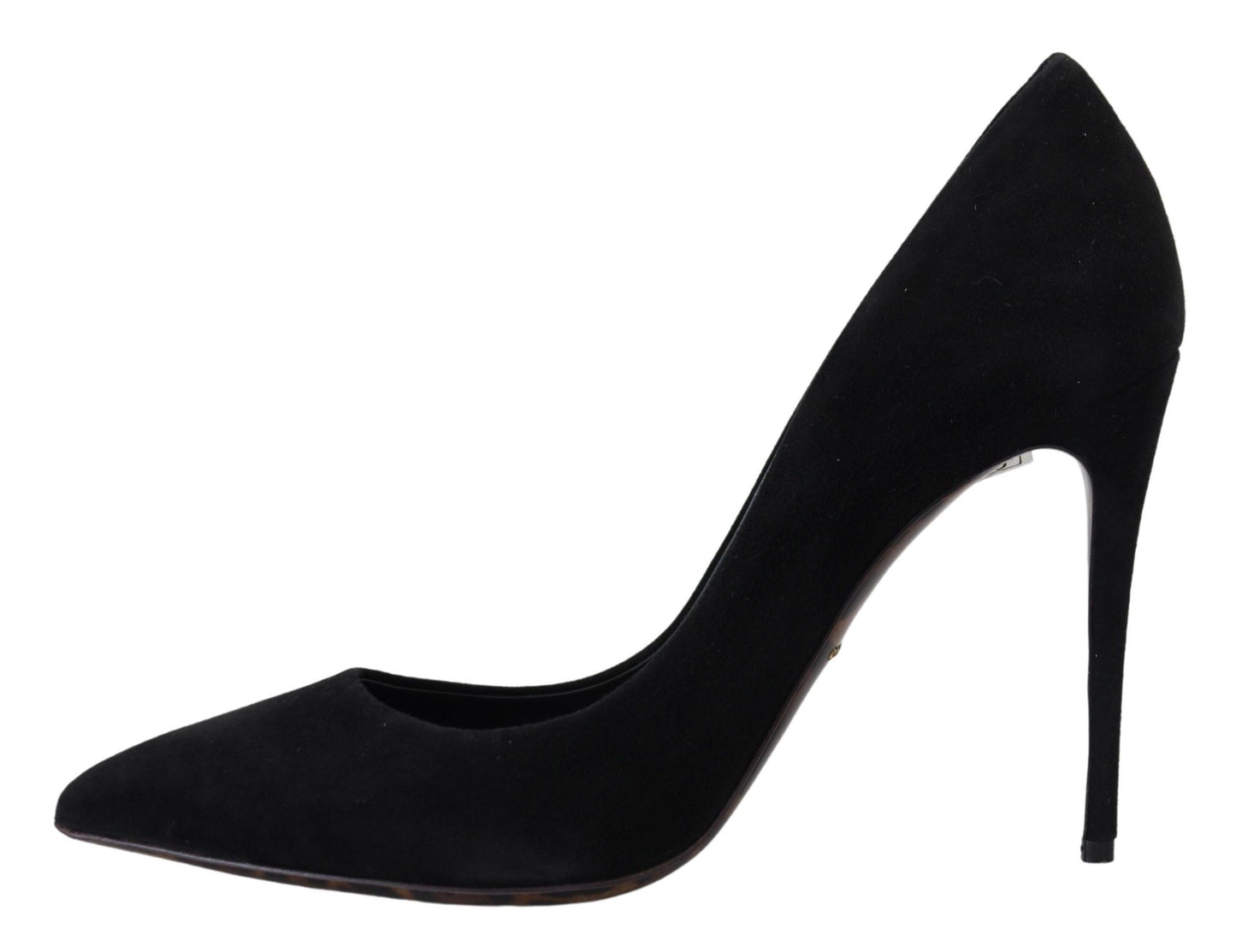 Dolce & Gabbana Elegant Black Suede Stiletto Pumps