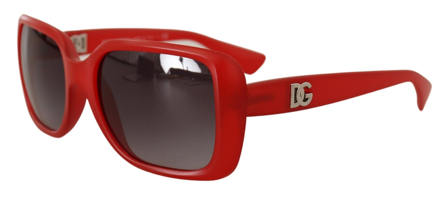 Dolce & Gabbana Elegant Red Square Sunglasses for Women