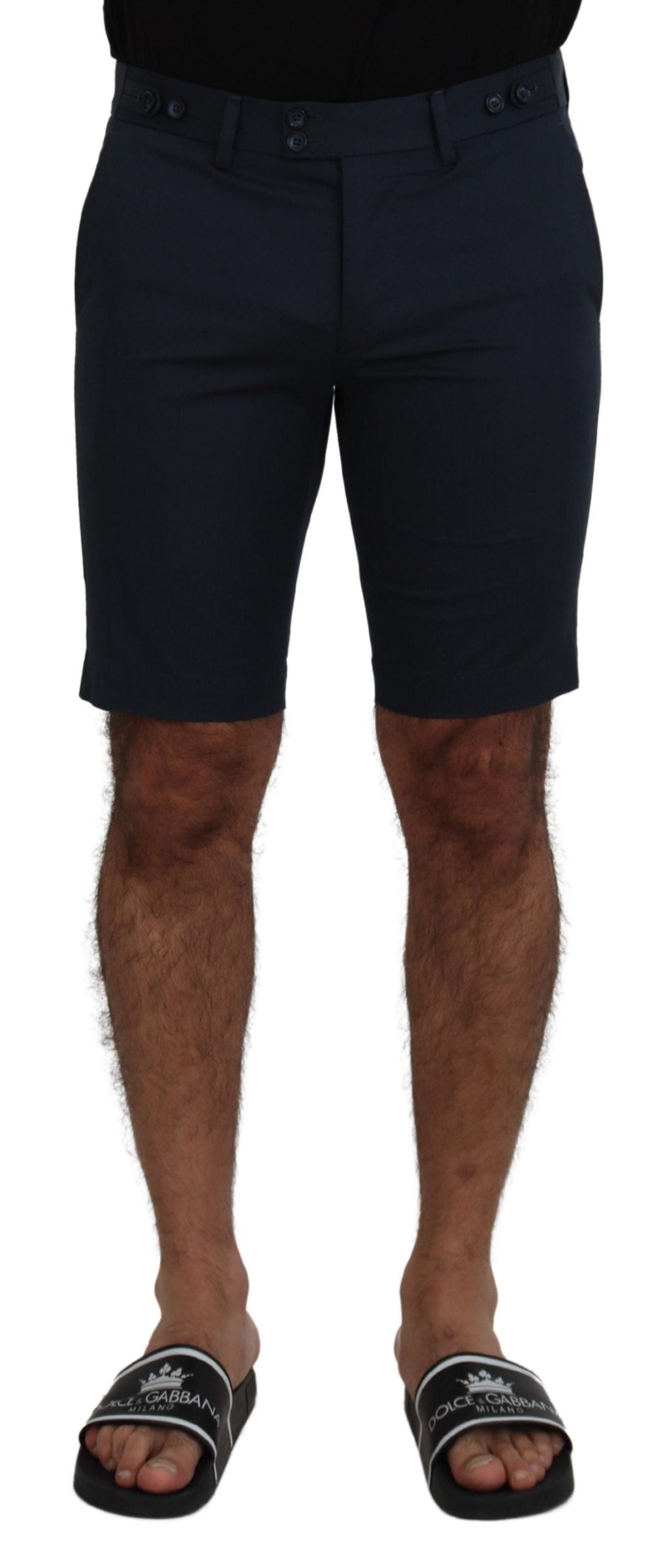 Dolce & Gabbana Blue Bermuda Low Waist Men Shorts