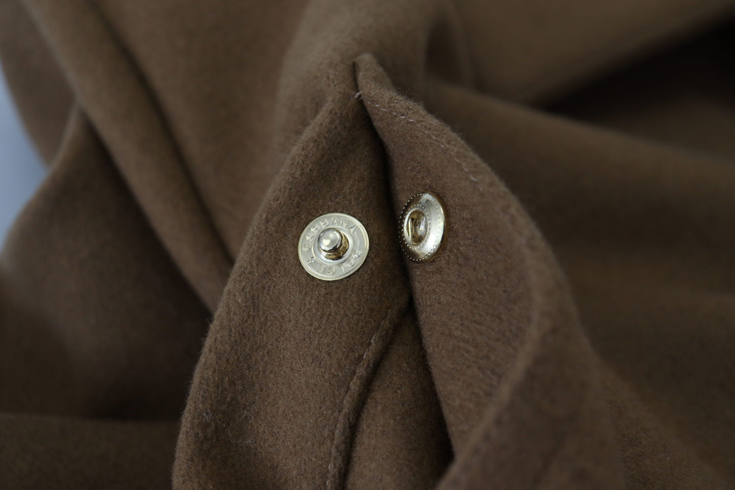 Dolce & Gabbana Elegant Brown Wool Blend Overcoat Jacket