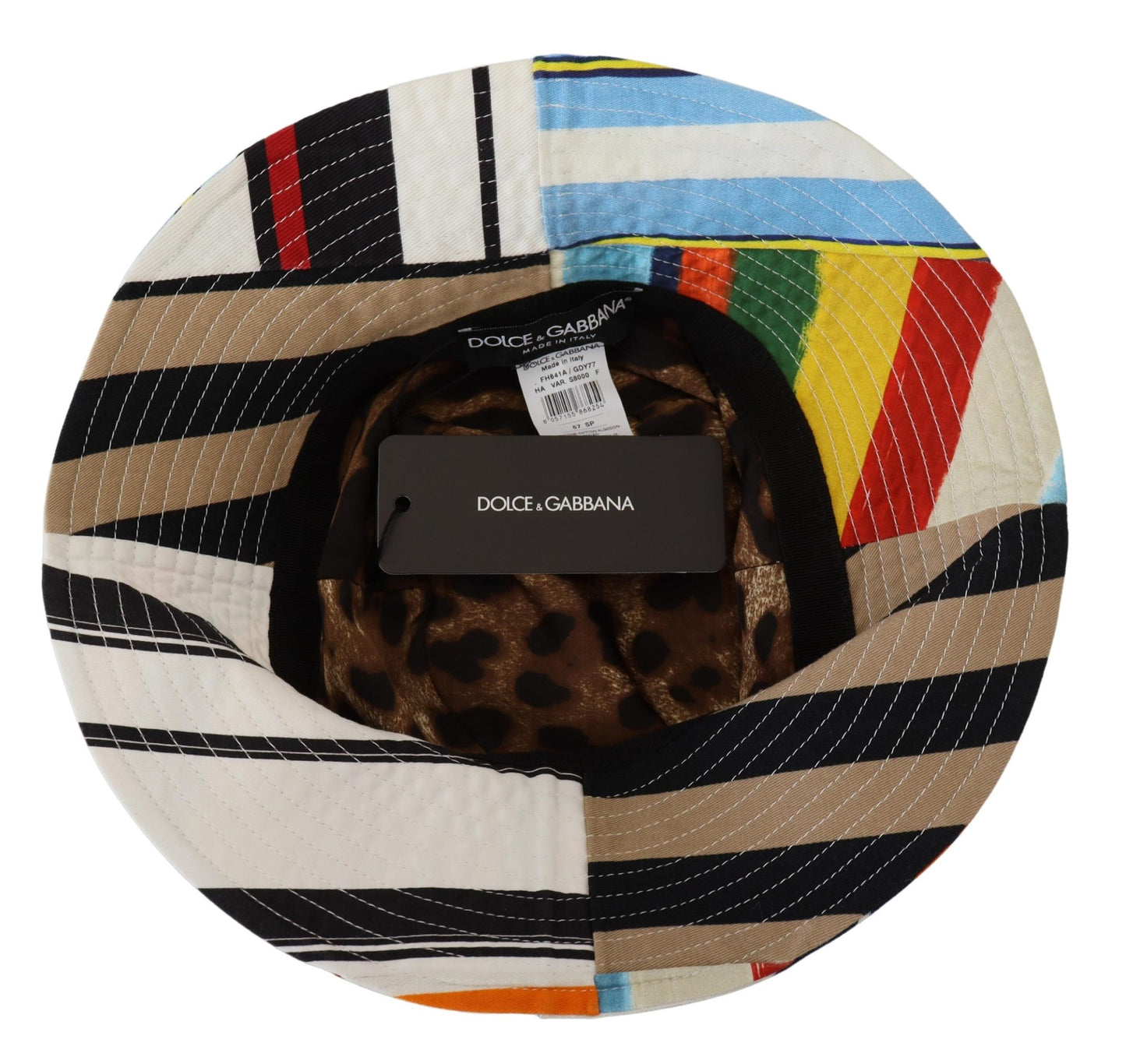 Dolce & Gabbana Chic Multicolor Bucket Hat with Wide Brim