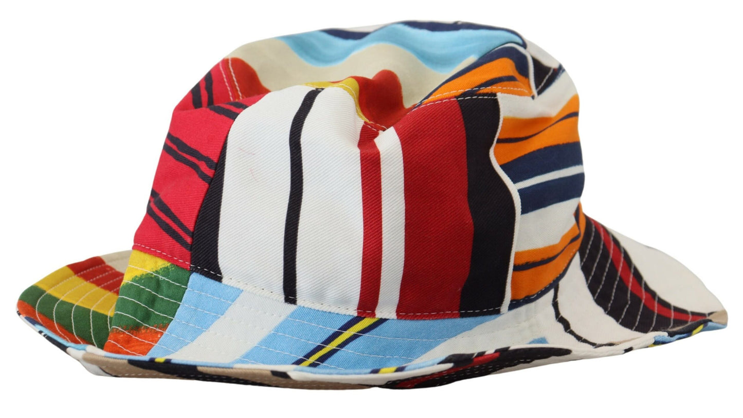 Dolce & Gabbana Chic Multicolor Bucket Hat with Wide Brim