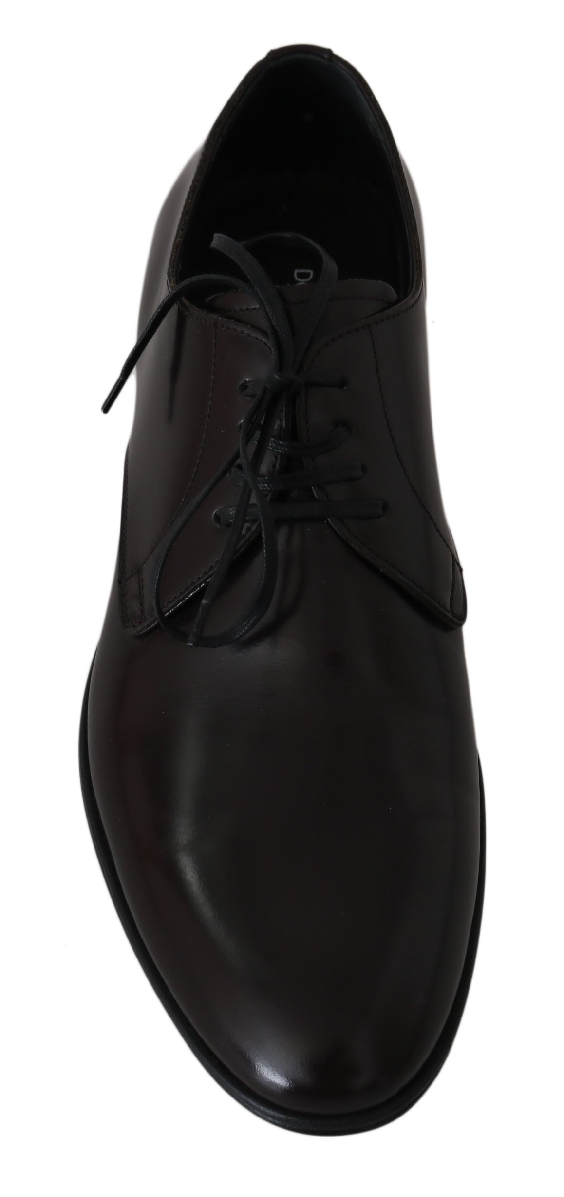 Dolce & Gabbana Elegant Brown Leather Derby Dress Shoes