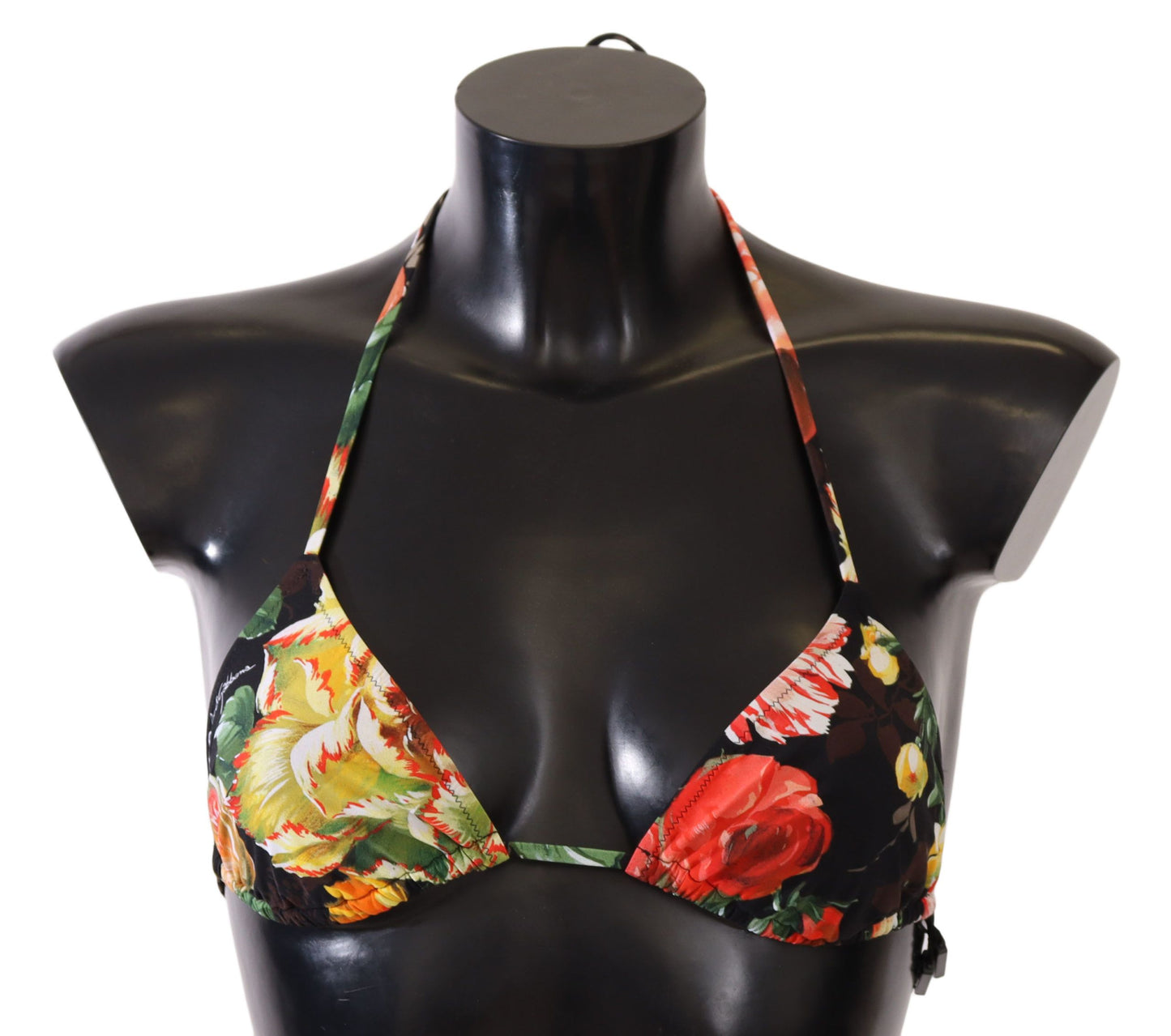 Dolce & Gabbana Elegant Floral Print Bikini Top