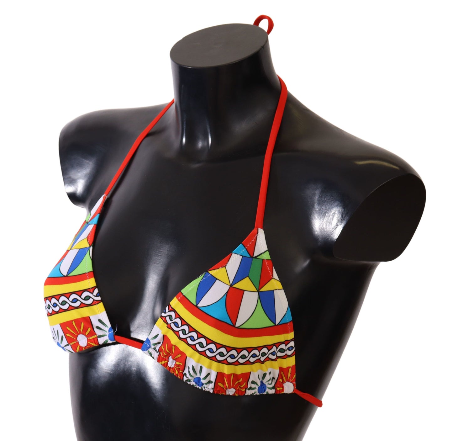 Dolce & Gabbana Multicolor Carretto Print Bikini Top