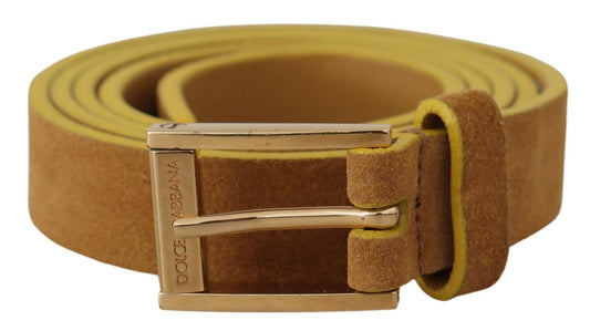 Dolce & Gabbana Engraved Elegance Suede Belt