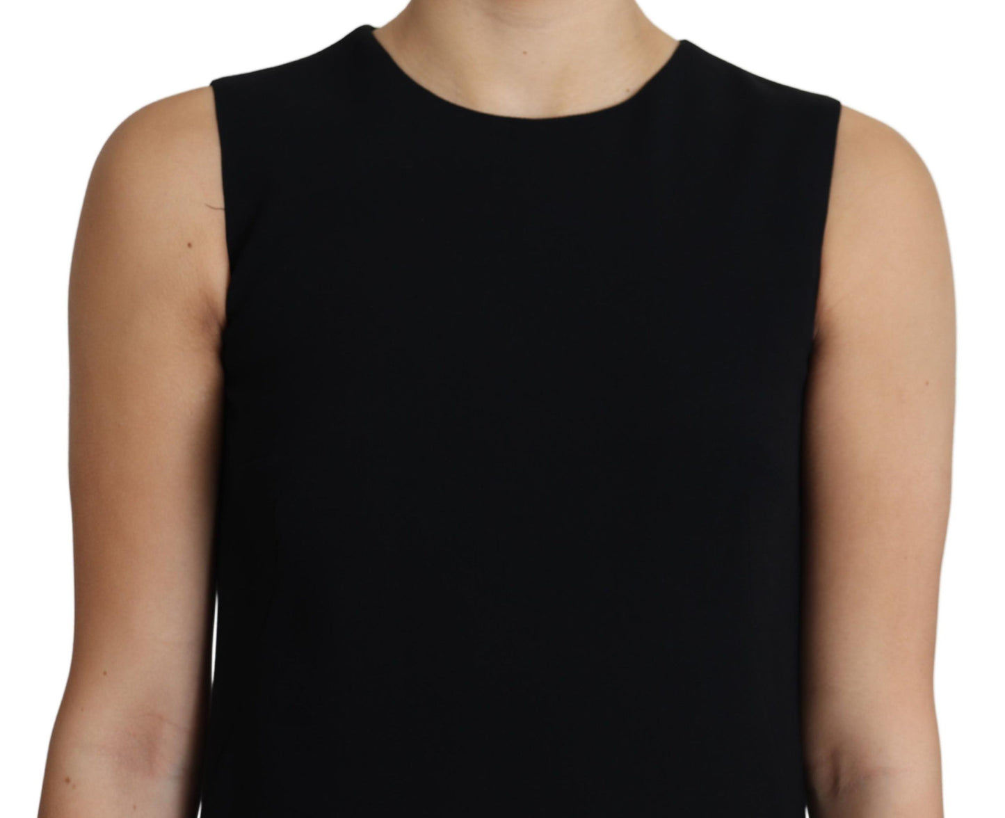 Dolce & Gabbana Elegant Sleeveless Black A-Line Mini Dress