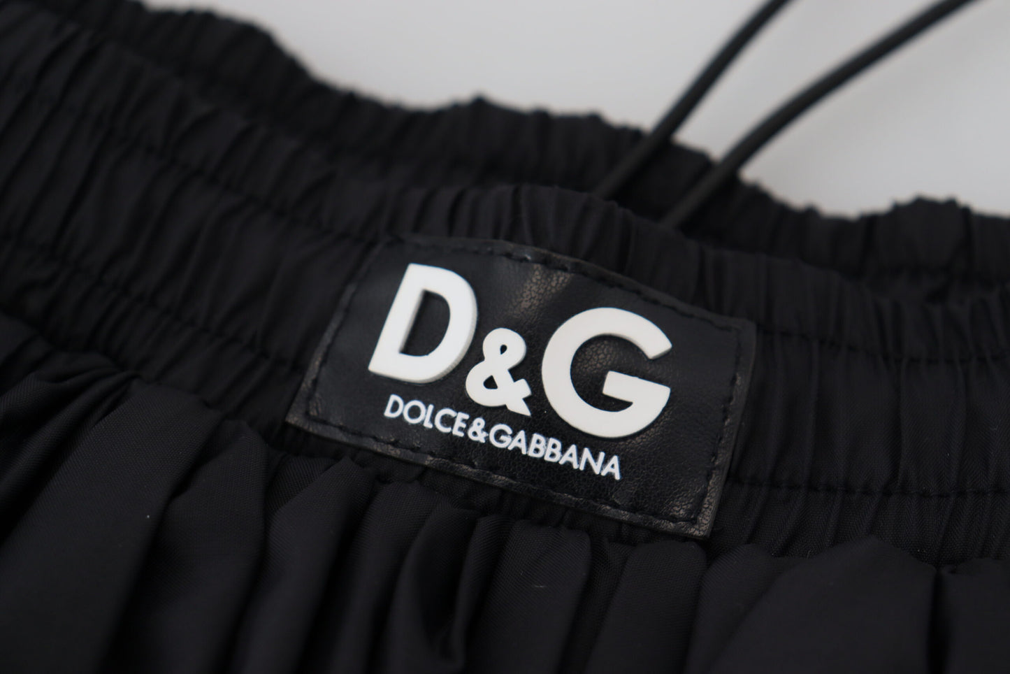 Dolce & Gabbana Elegant High Waist Midi Skirt in Black