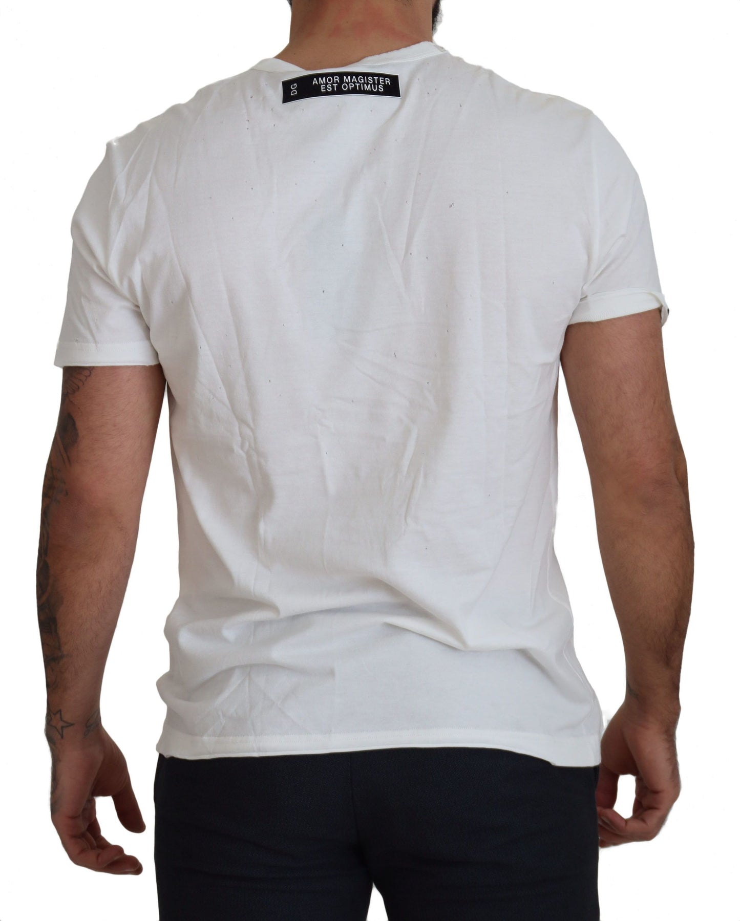 Dolce & Gabbana Elegant White Cotton Crewneck T-Shirt