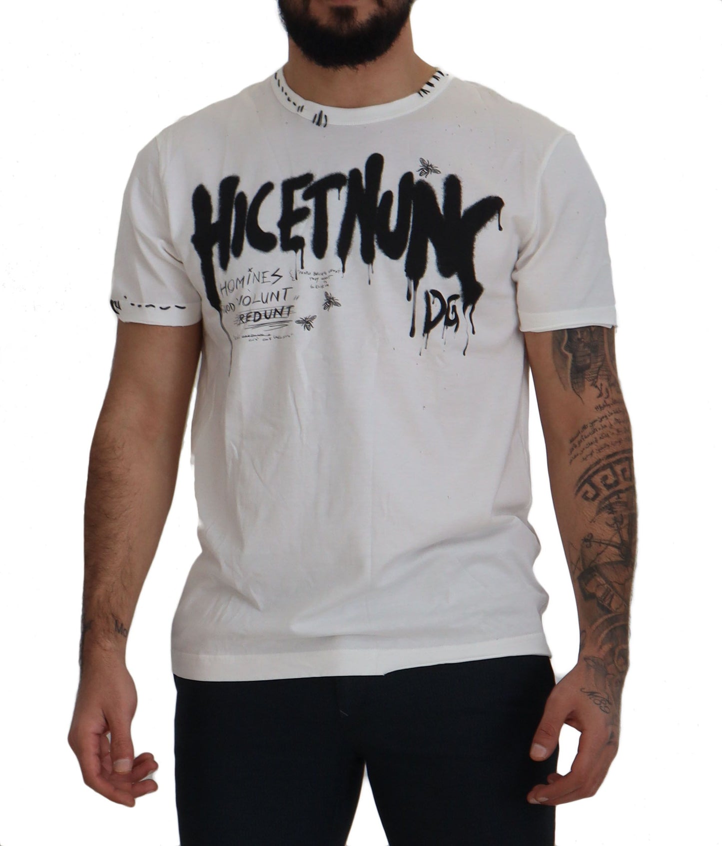 Dolce & Gabbana Elegant White Cotton Crewneck T-Shirt