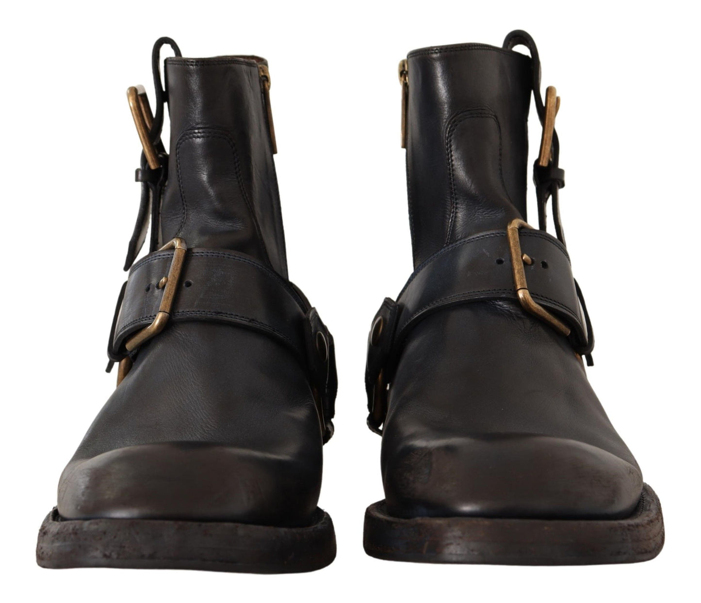 Dolce & Gabbana Elegant Michelangelo Leather Ankle Boots