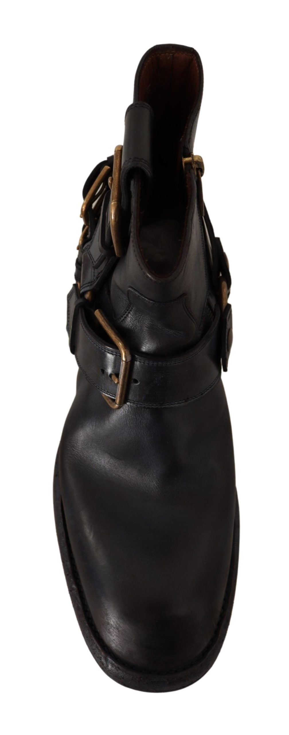 Dolce & Gabbana Elegant Michelangelo Leather Ankle Boots