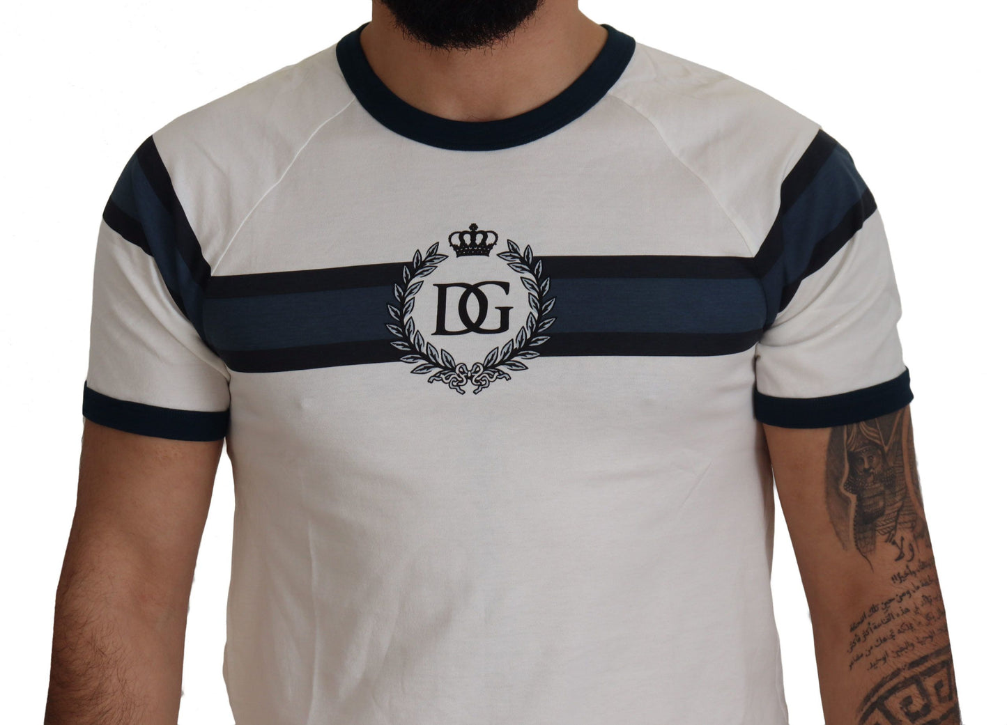 Dolce & Gabbana Chic White Cotton Logo Tee