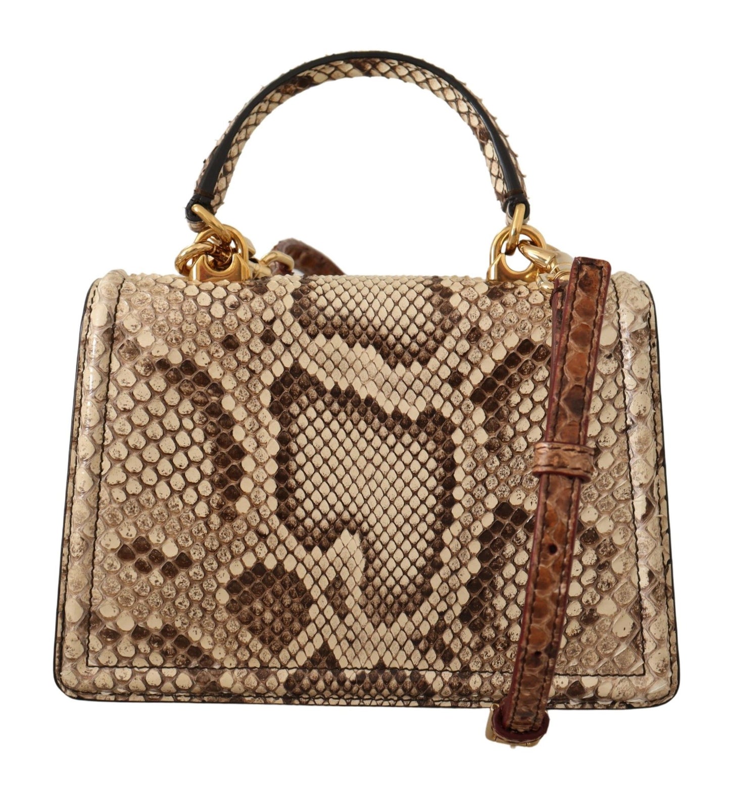 Dolce & Gabbana Exotic Python Devotion Shoulder Bag