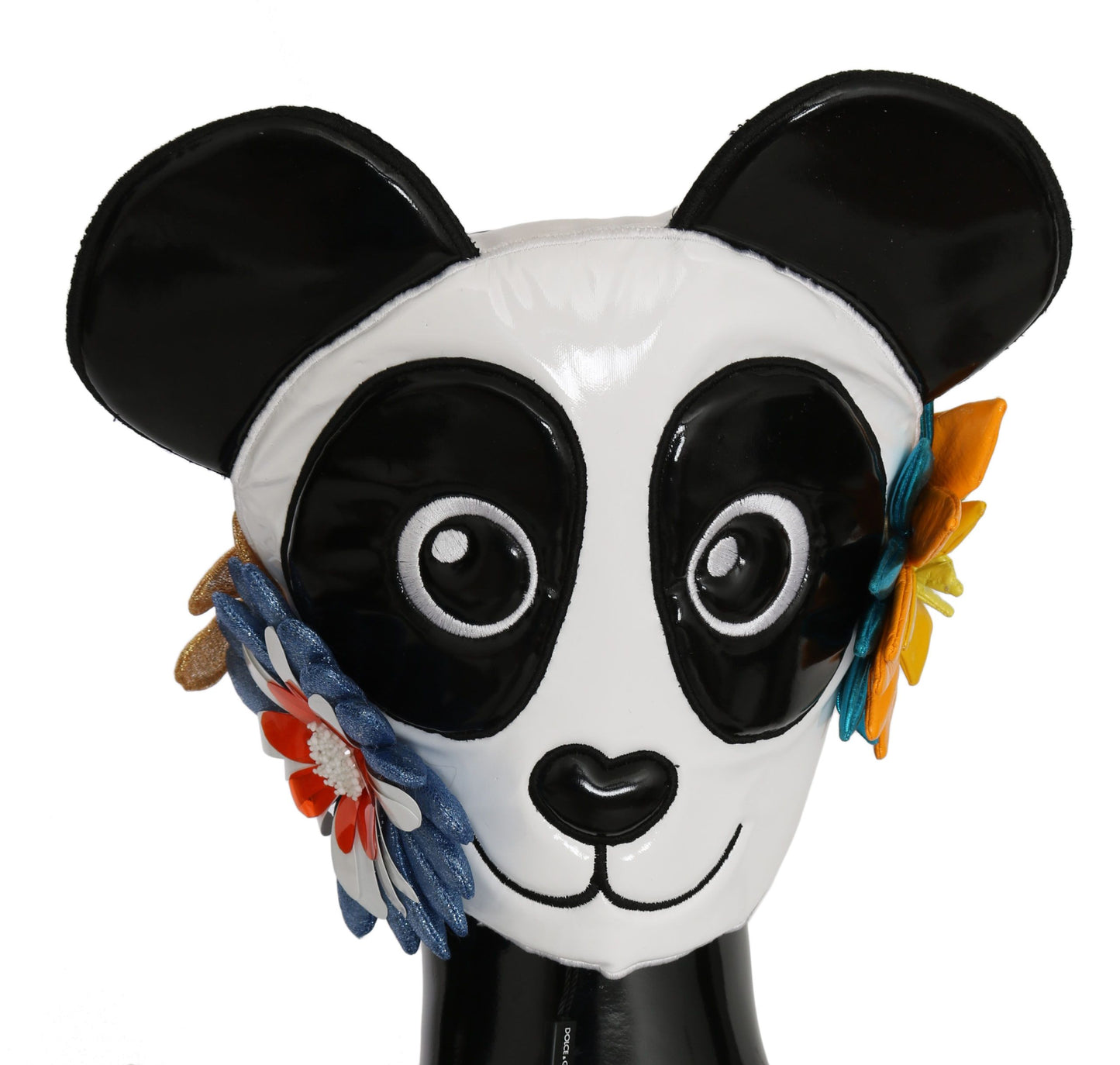 Dolce & Gabbana Multicolor Panda Floral Beanie PVC Hat